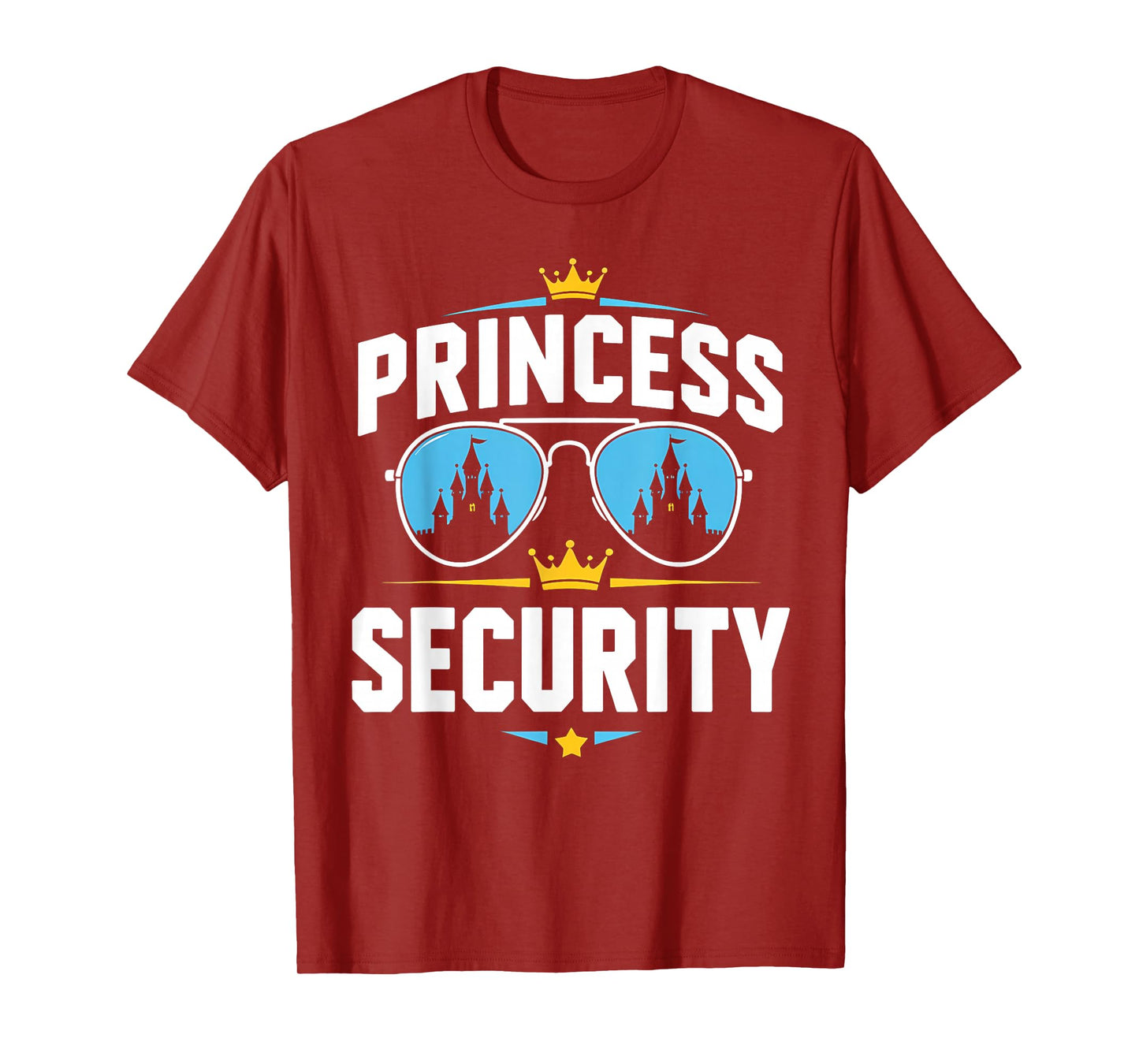 Magical Castle Sunglasses Princess Bodyguard, funny couple T-Shirt