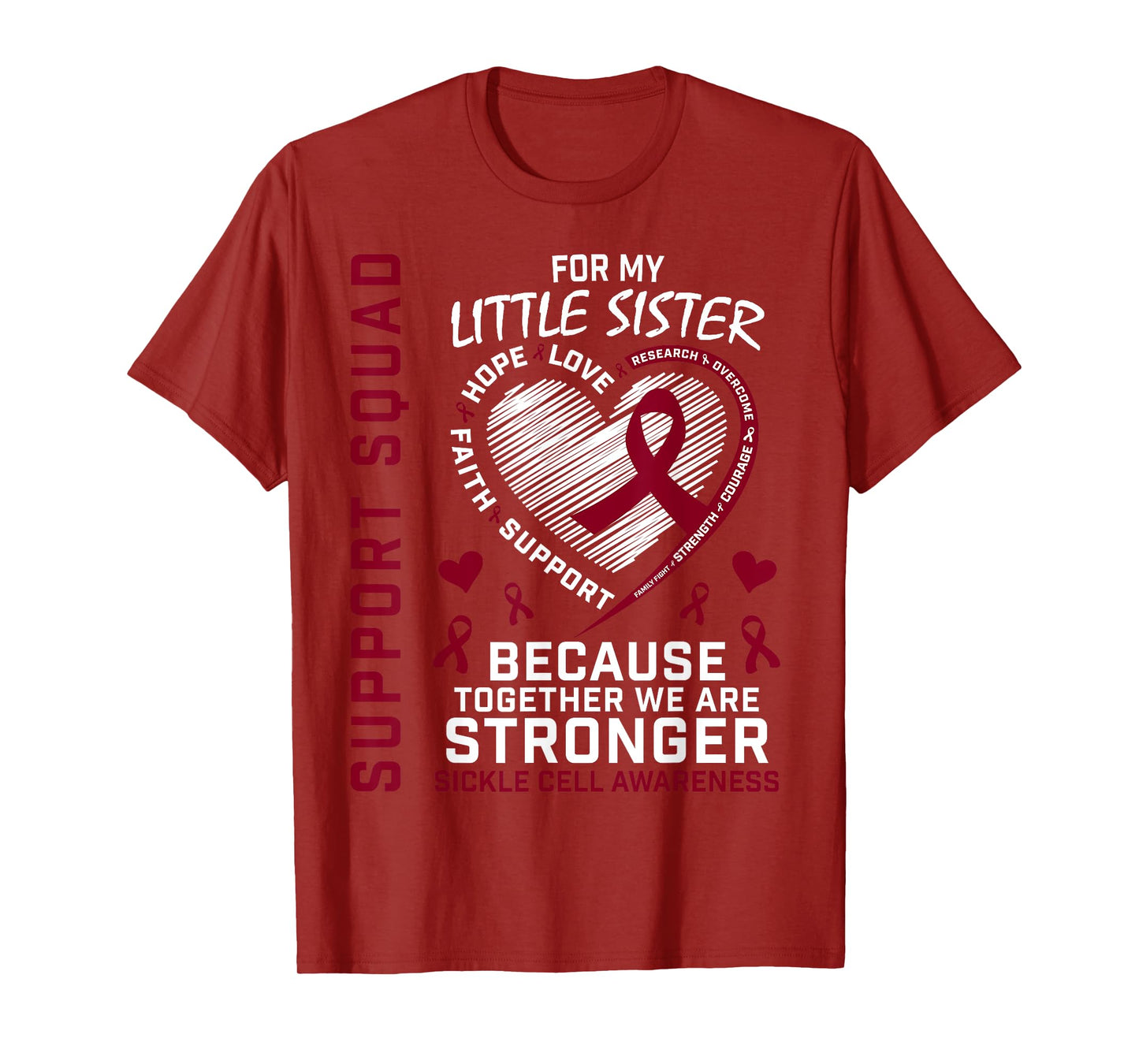 Sickle Cell Awareness Shirt Little Sister Group Tee Shirts T-Shirt