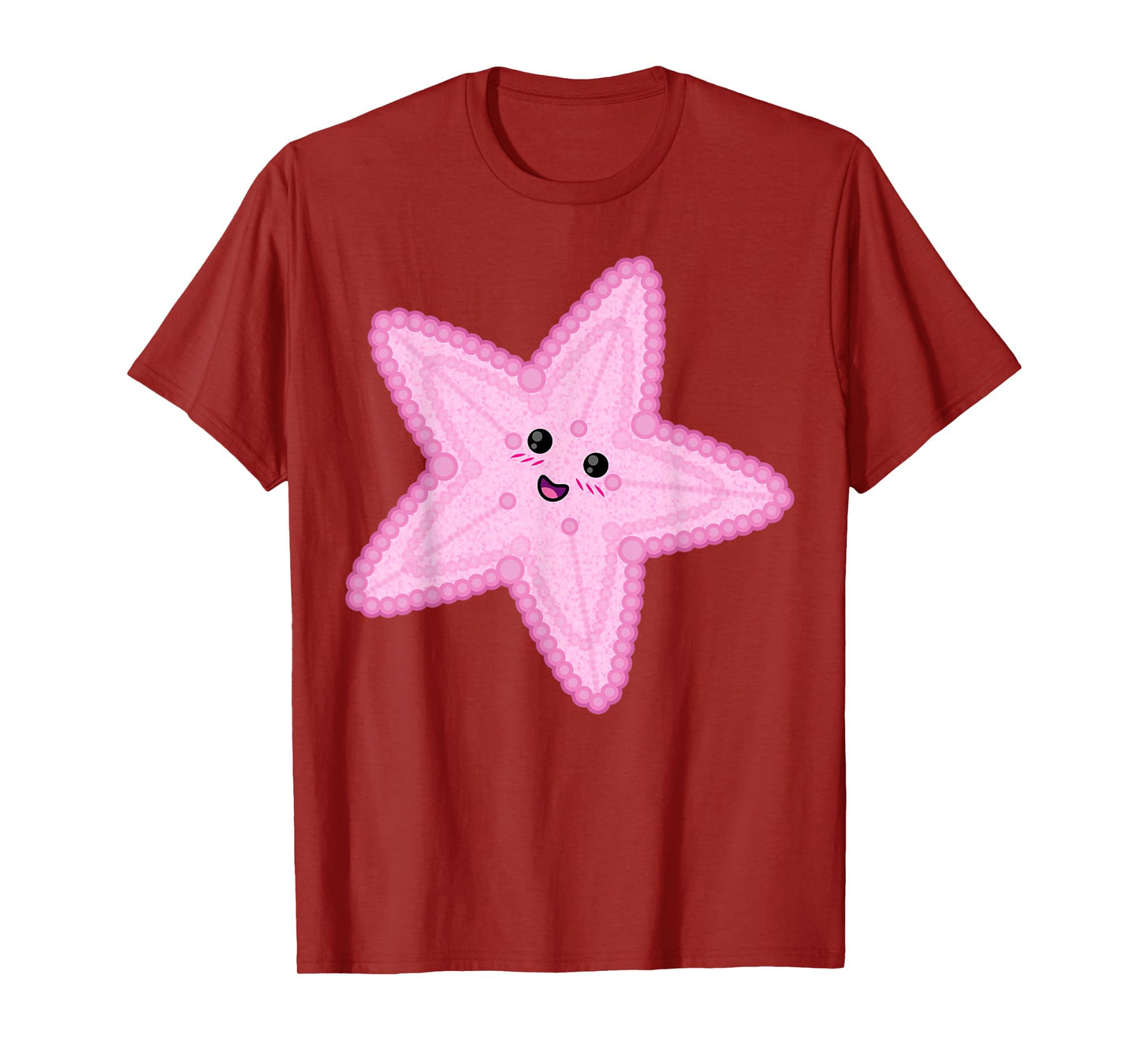 Cute Big Pink Starfish Halloween Sea Animal Easy DIY Costume T-Shirt