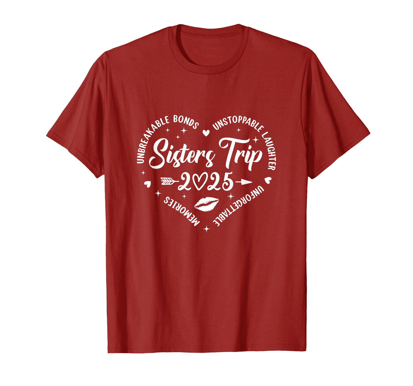 Sisters Trip 2025 Friends Trip Memories Vacation Retro T-Shirt