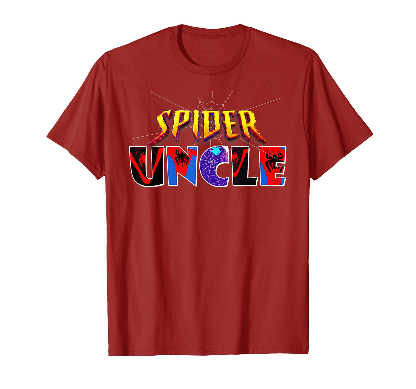 Spider Uncle Shirt Family Birthday Spider Halloween Costumes T-Shirt