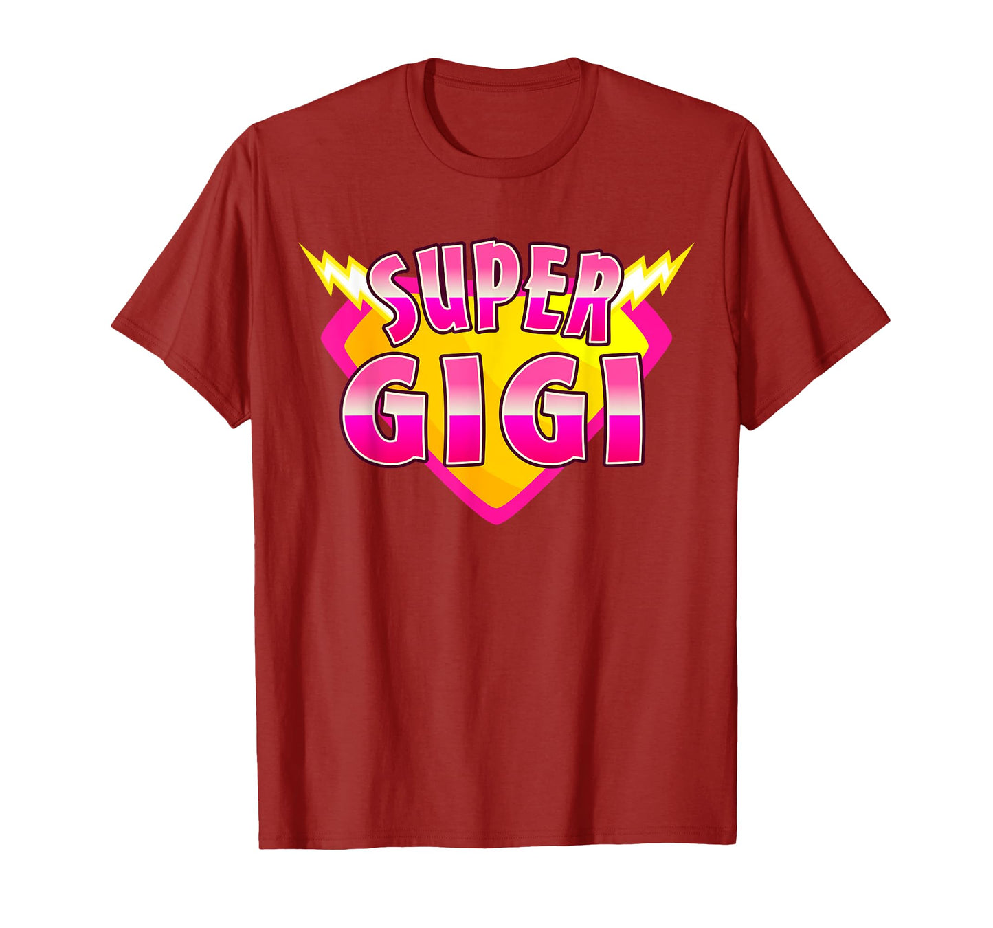 Super Gigi Superhero Grandmother Comic Book Family Matching T-Shirt
