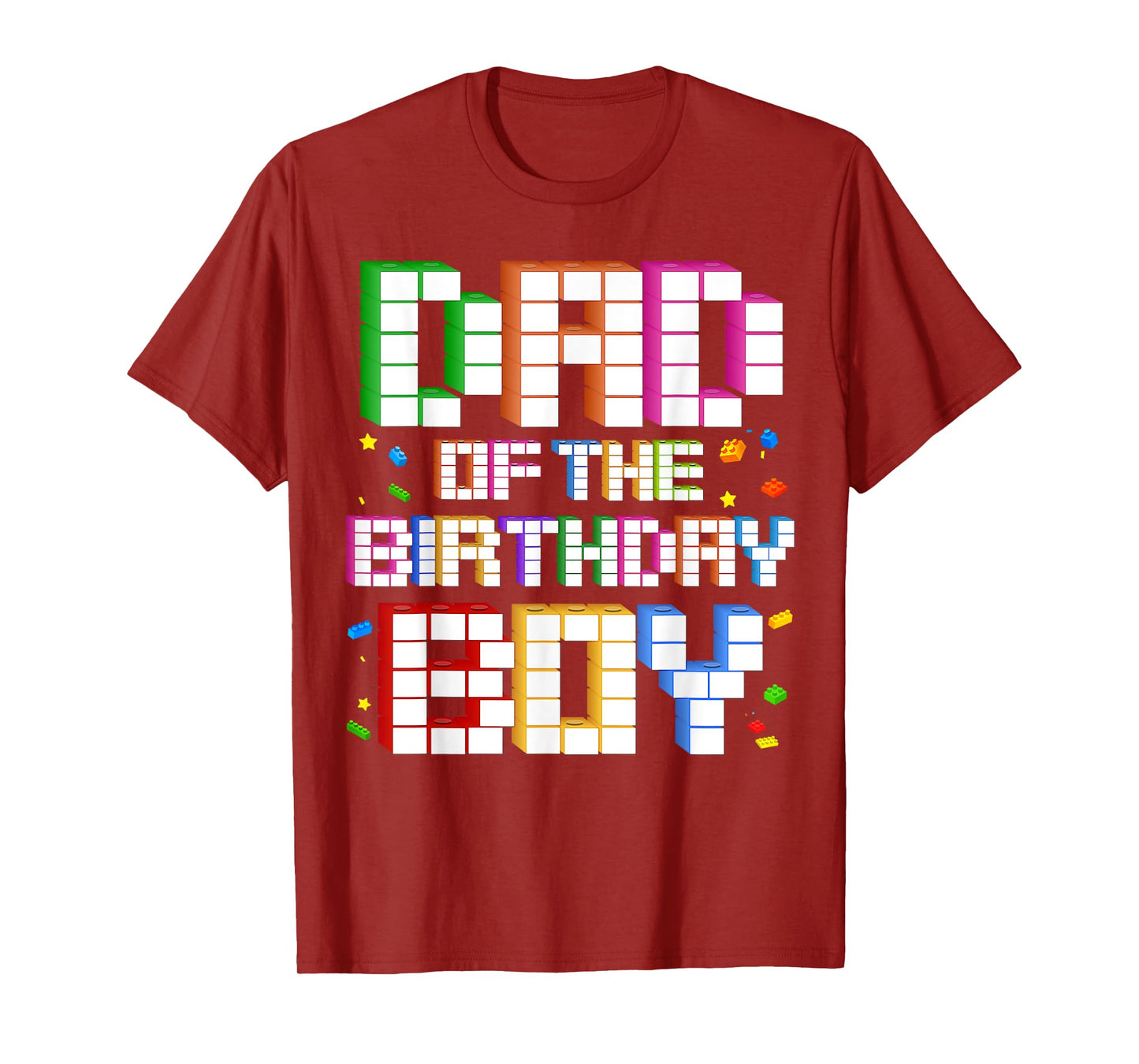 Dad Of The Birthday Boy Family Building Birthday Party T-Shirt