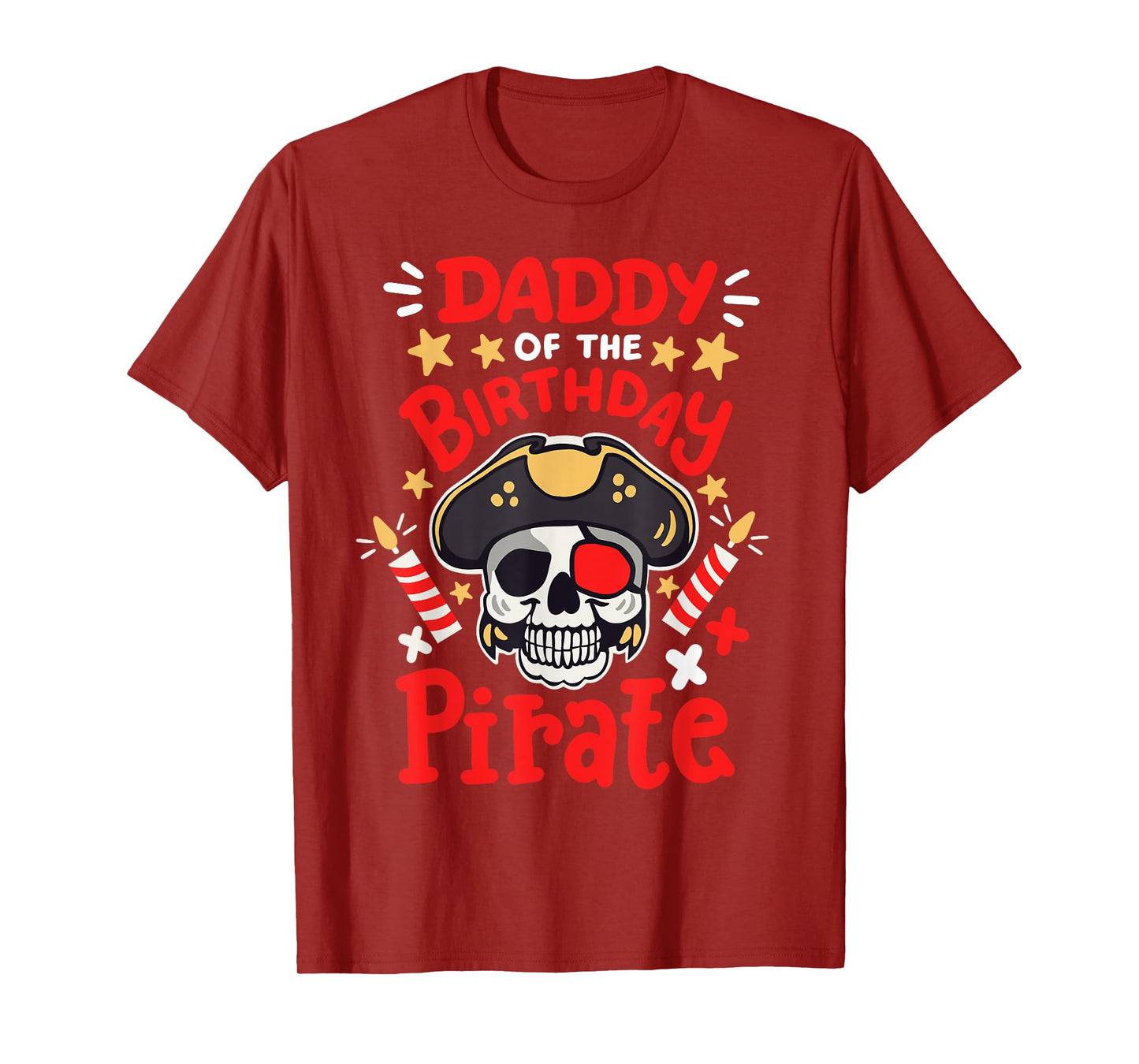 Daddy Of The Birthday Pirate Party Family Matching Men T-Shirt