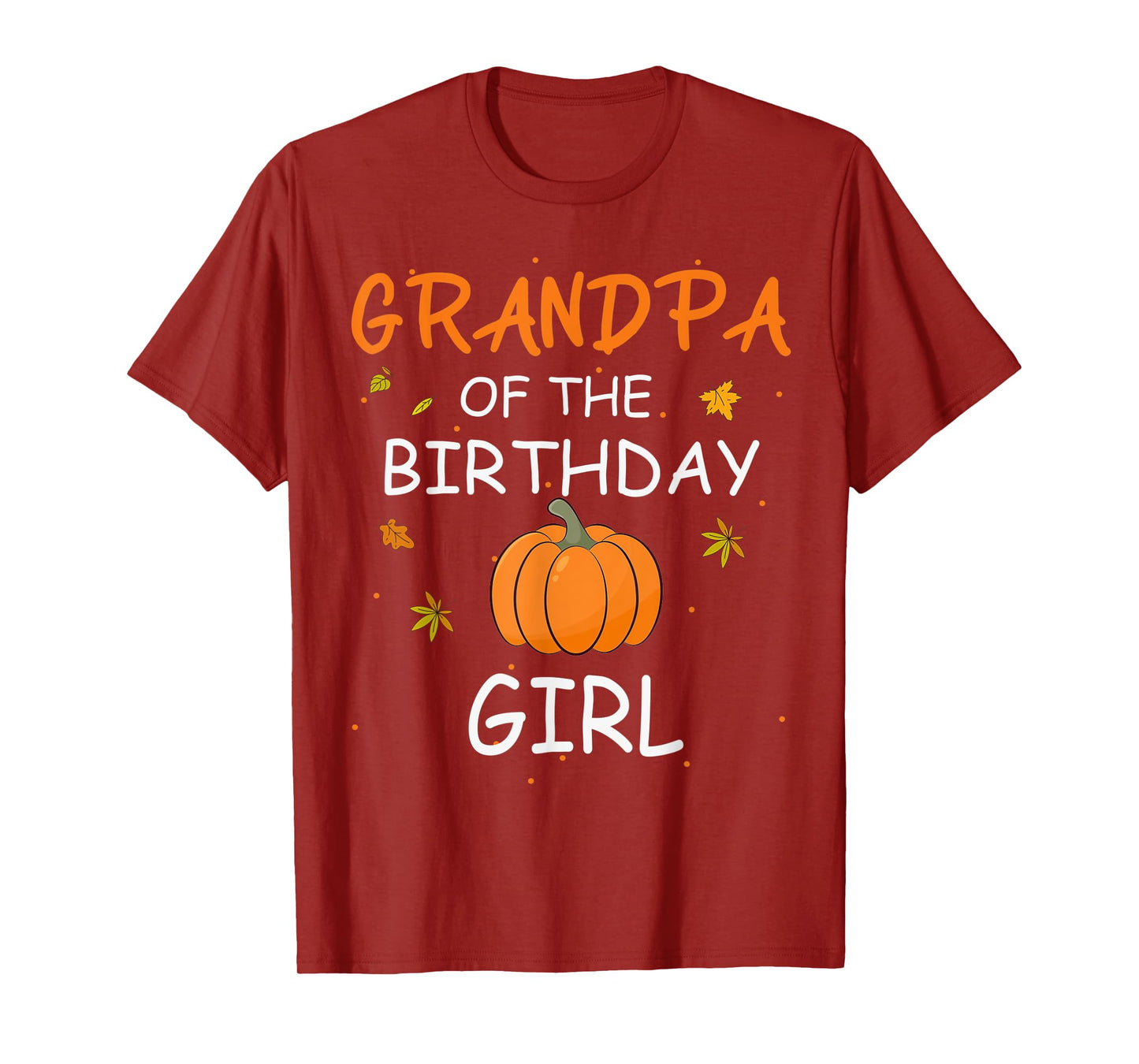 Grandpa of the Birthday Girl Pumpkin 1st Birthday Family T-Shirt