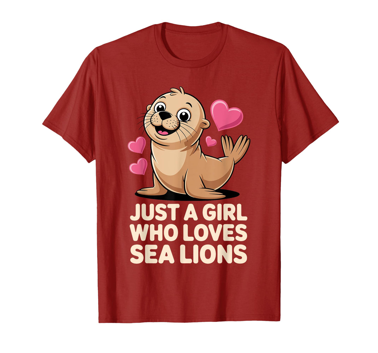 Best Sea Lion Art For Women Girls Kid Animals Sea Lion Lover T-Shirt