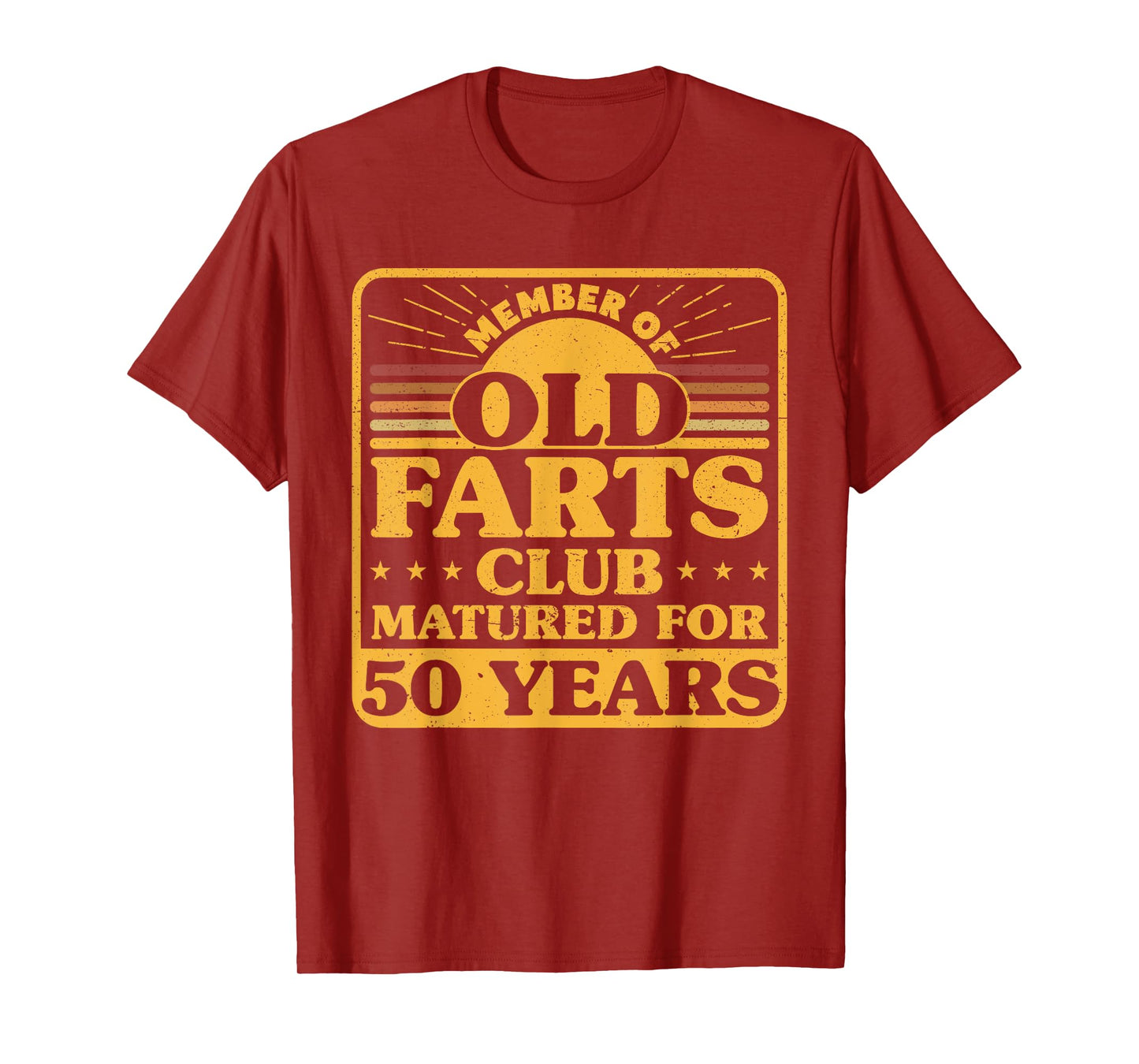 50th Birthday Men Old Farts Club Matured for 50 Years T-Shirt
