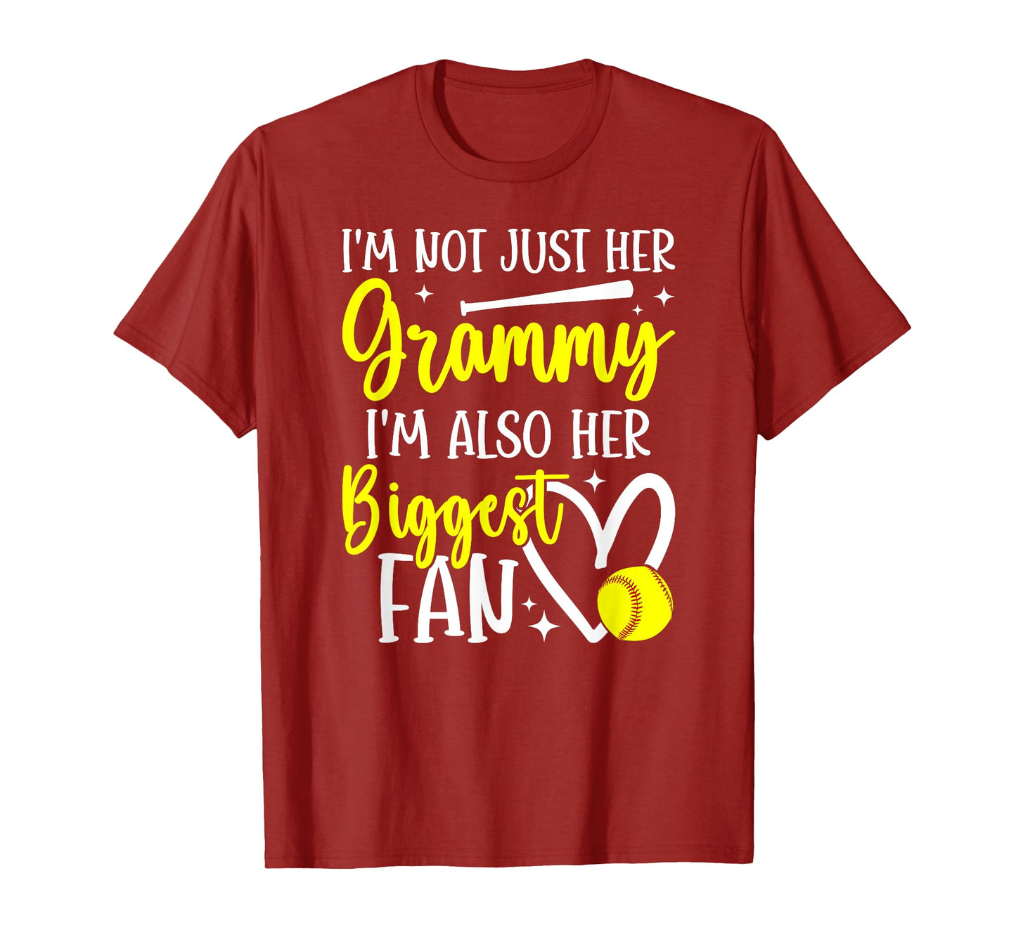 His Biggest Fan Softball Grammy Of A Softball Player Grammy T-Shirt