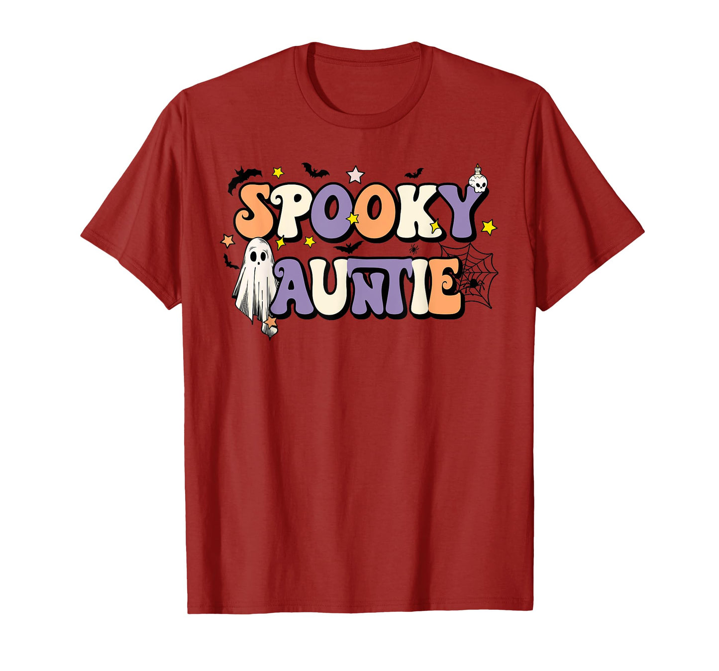 Spooky Auntie Halloween Aunt Ghost Witchy Costume T-Shirt