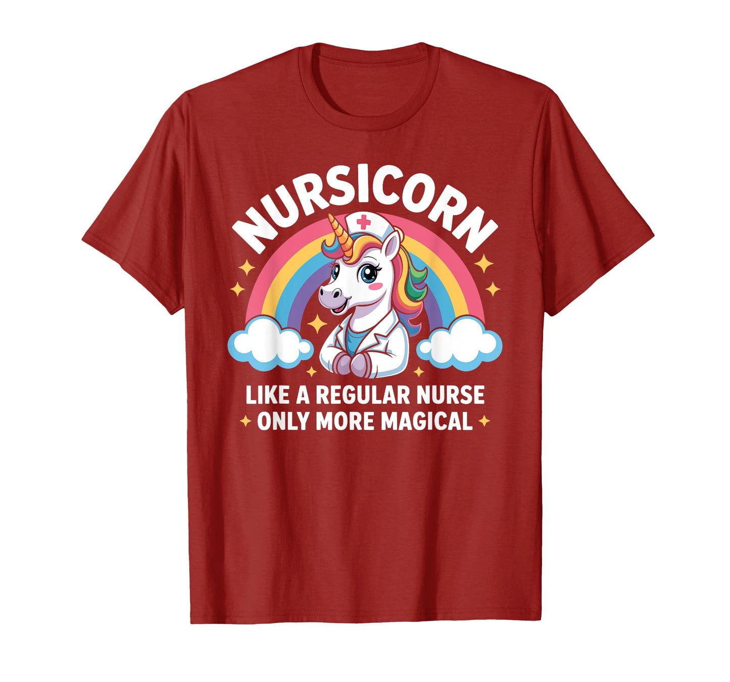 Magical Unicorn Nurse Nursicorn Rainbow RN Nurse Life T-Shirt