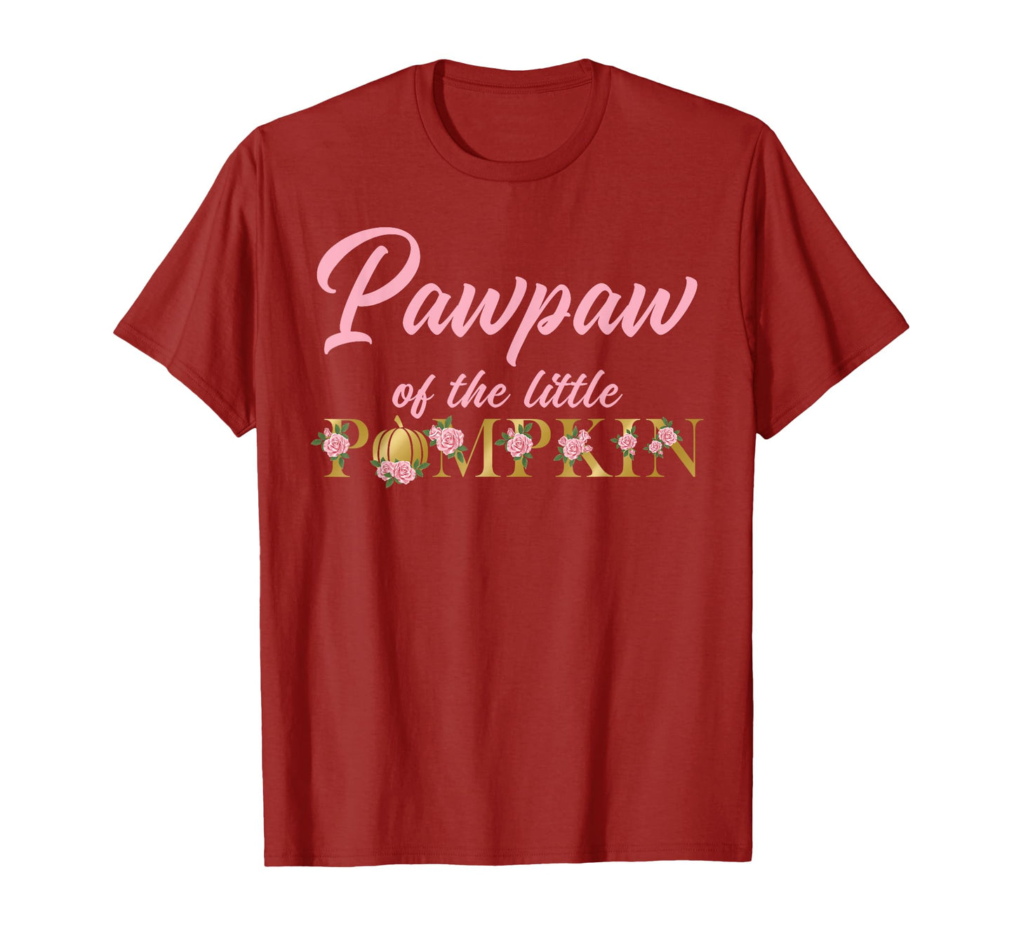 Pawpaw of Little Pumpkin First Birthday Autumn Pumpkin T-Shirt