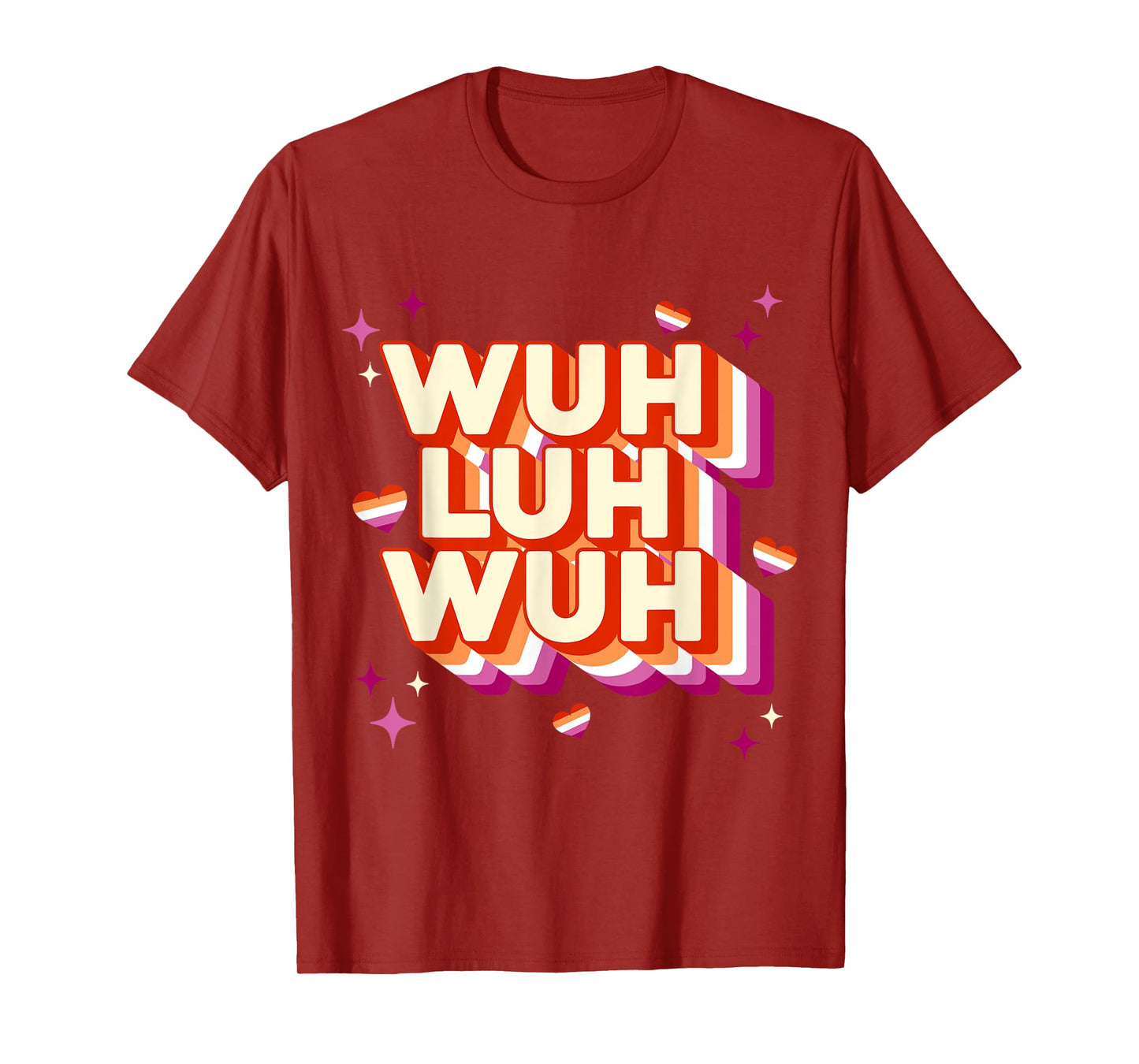 Funny Wuh Luh Wuh WLW Lesbian For Women Girls LGBT Gay Ally T-Shirt