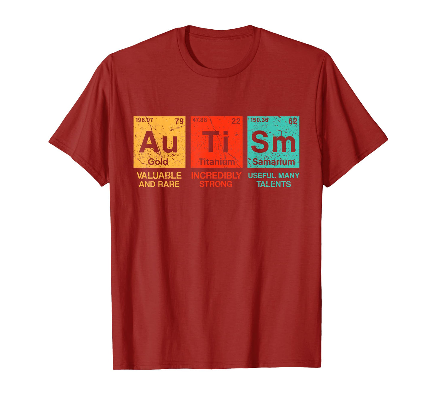 Autism Elements Periodic Table Awareness ASD Men Women Kids T-Shirt