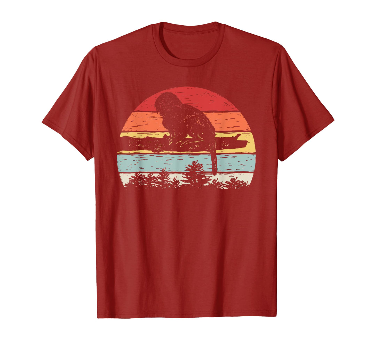 Vintage Retro Cotton Top Tamarin Monkey T-Shirt