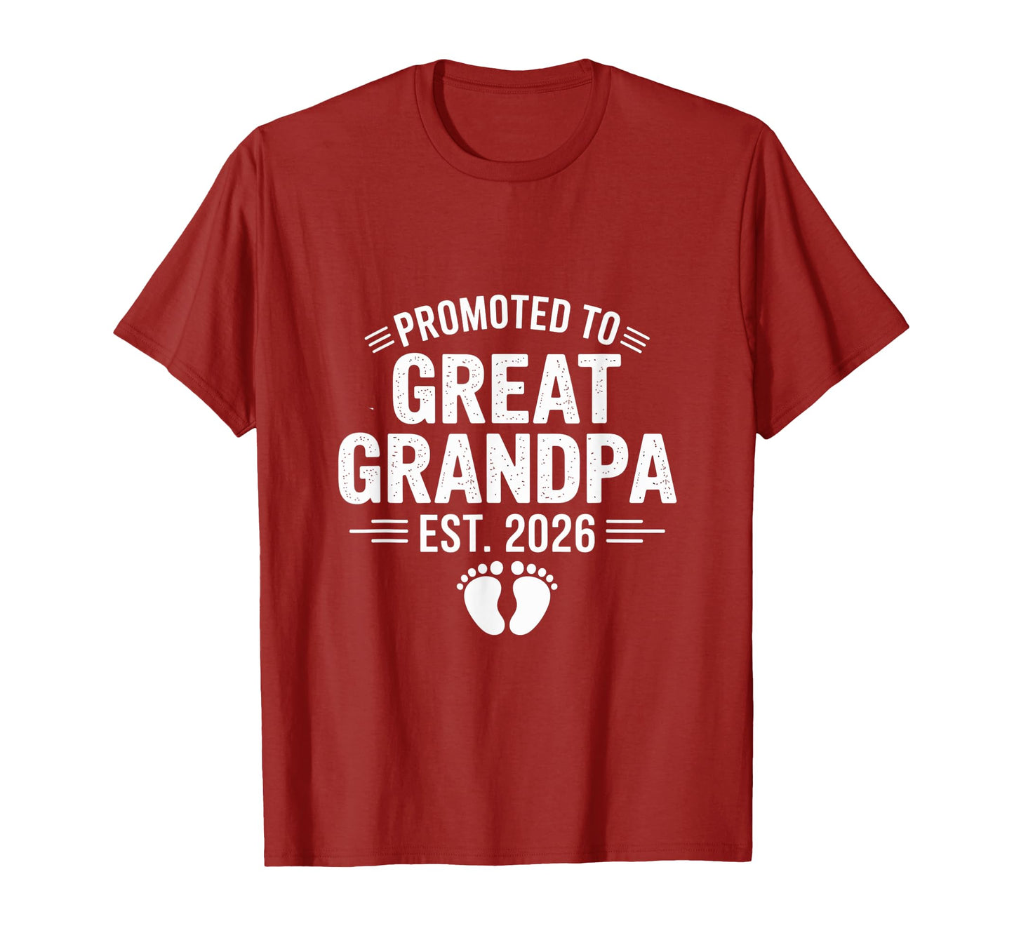 Promoted to Great Grandpa EST. 2026 Funny Soon to Be Grandpa T-Shirt