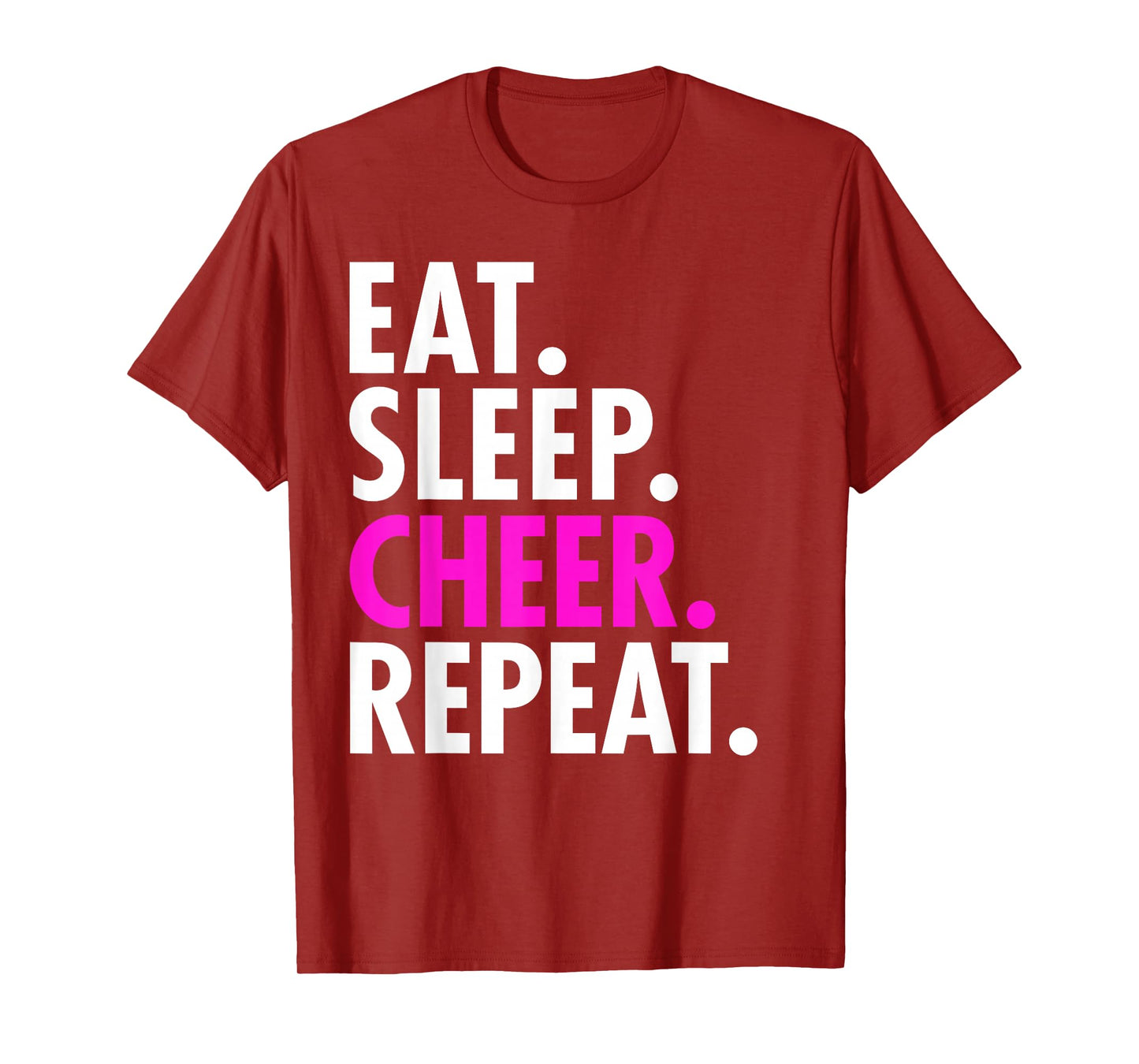 Eat Sleep Cheer Repeat Funny Cheerleader Cheerleading Gift T-Shirt