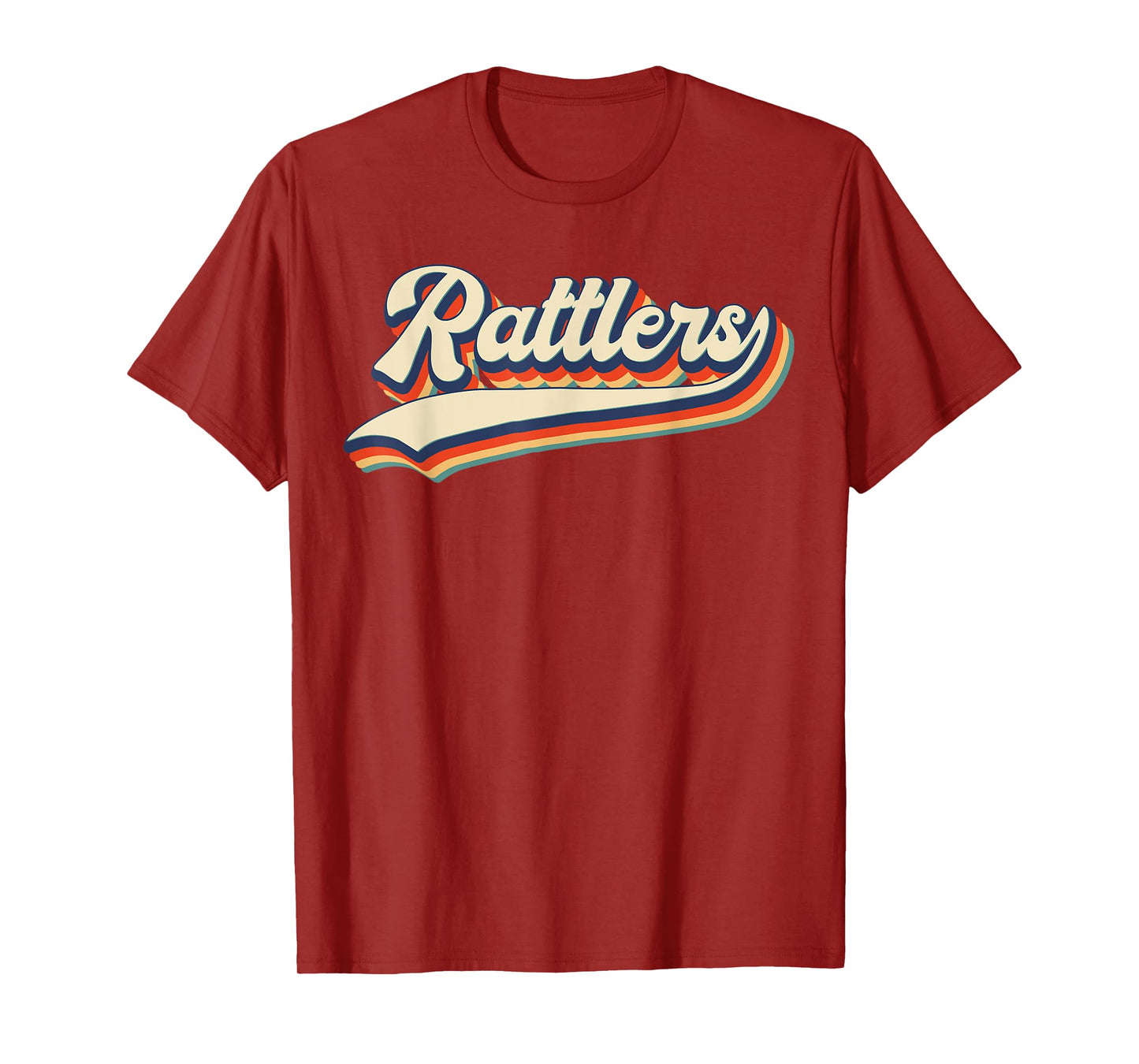 Rattlers School Sports Name Vintage Retro Gift T-Shirt