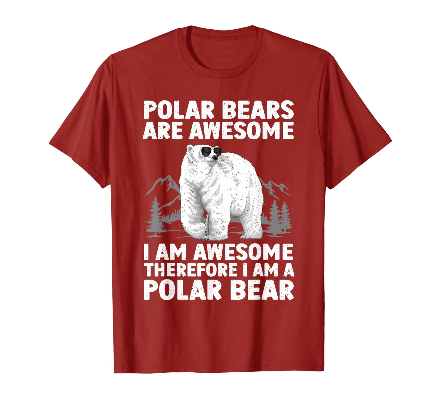 Polar Bear Art For Men Women Kids Arctic Polar Bear Lover T-Shirt