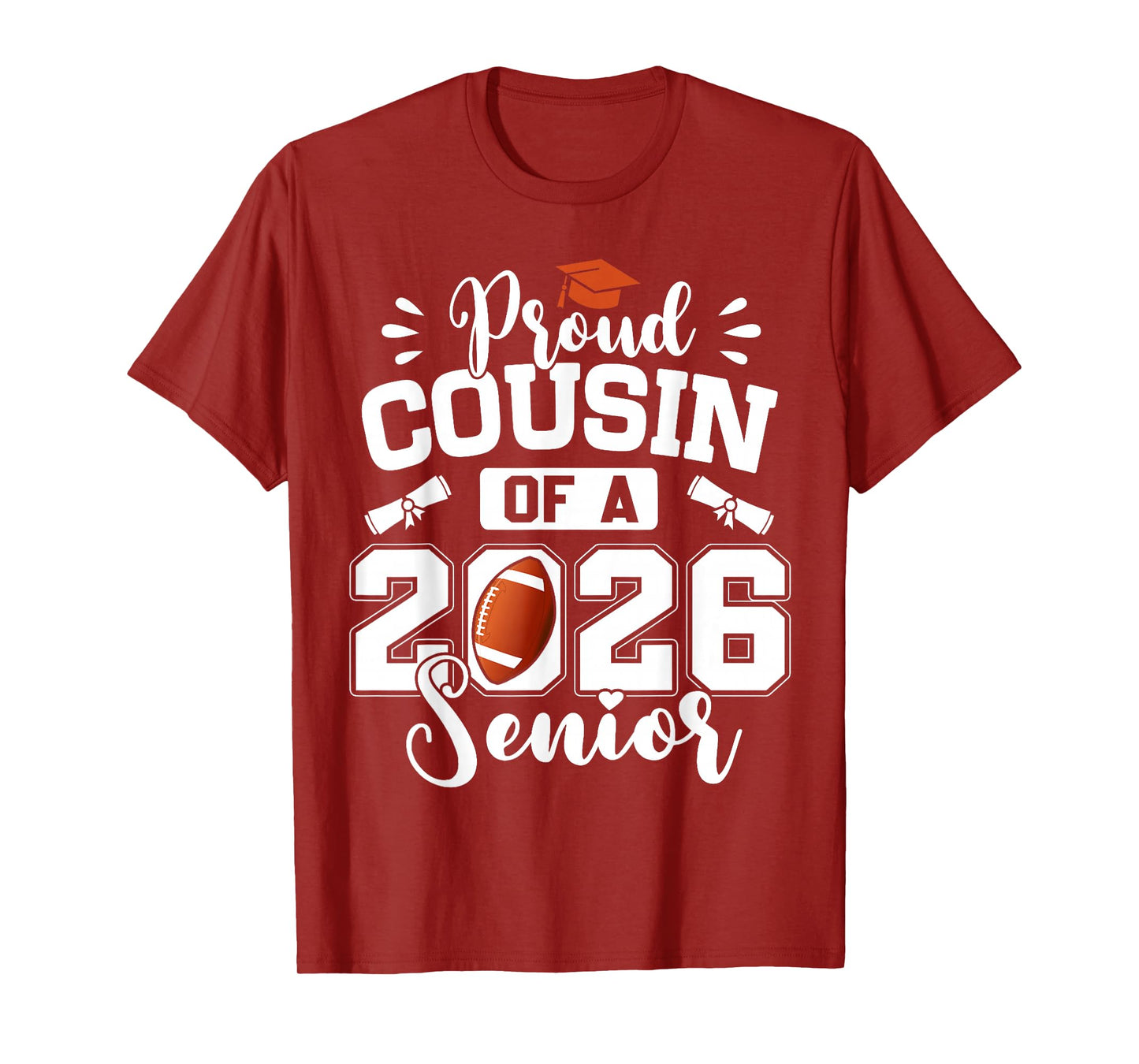 Proud Cousin of A 2026 Senior Football Graduation T-Shirt