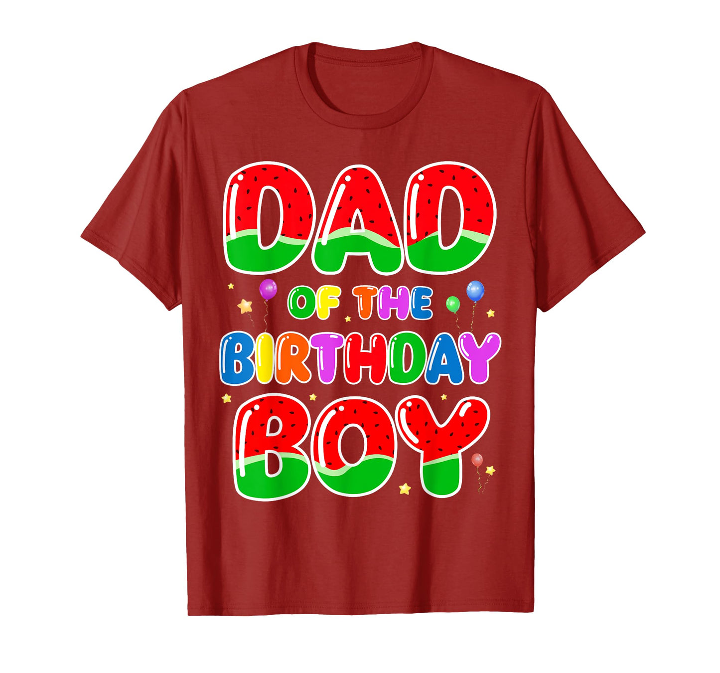 Dad Of the Birthday Boy Watermelon Birthday Family Matching T-Shirt