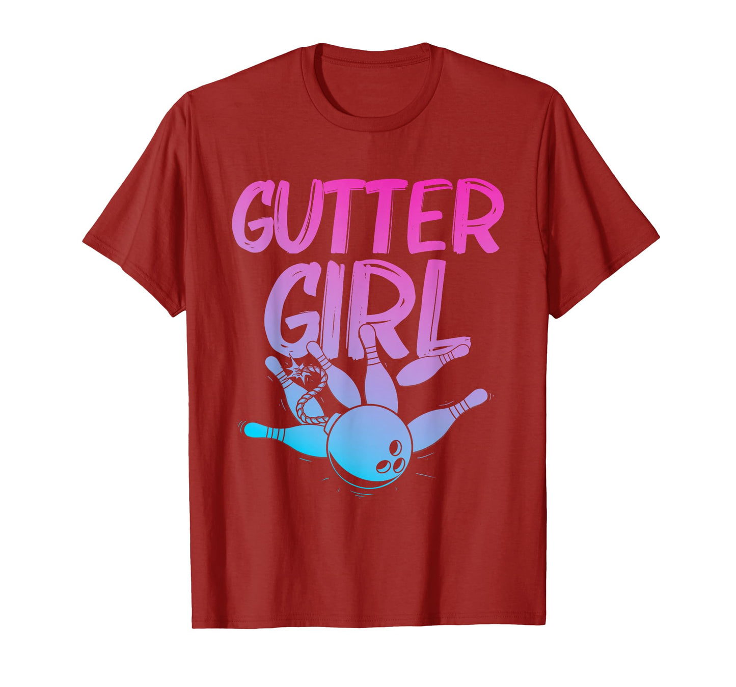 Funny Bowling Design for Girls Women Bowler Bowling Lover T-Shirt