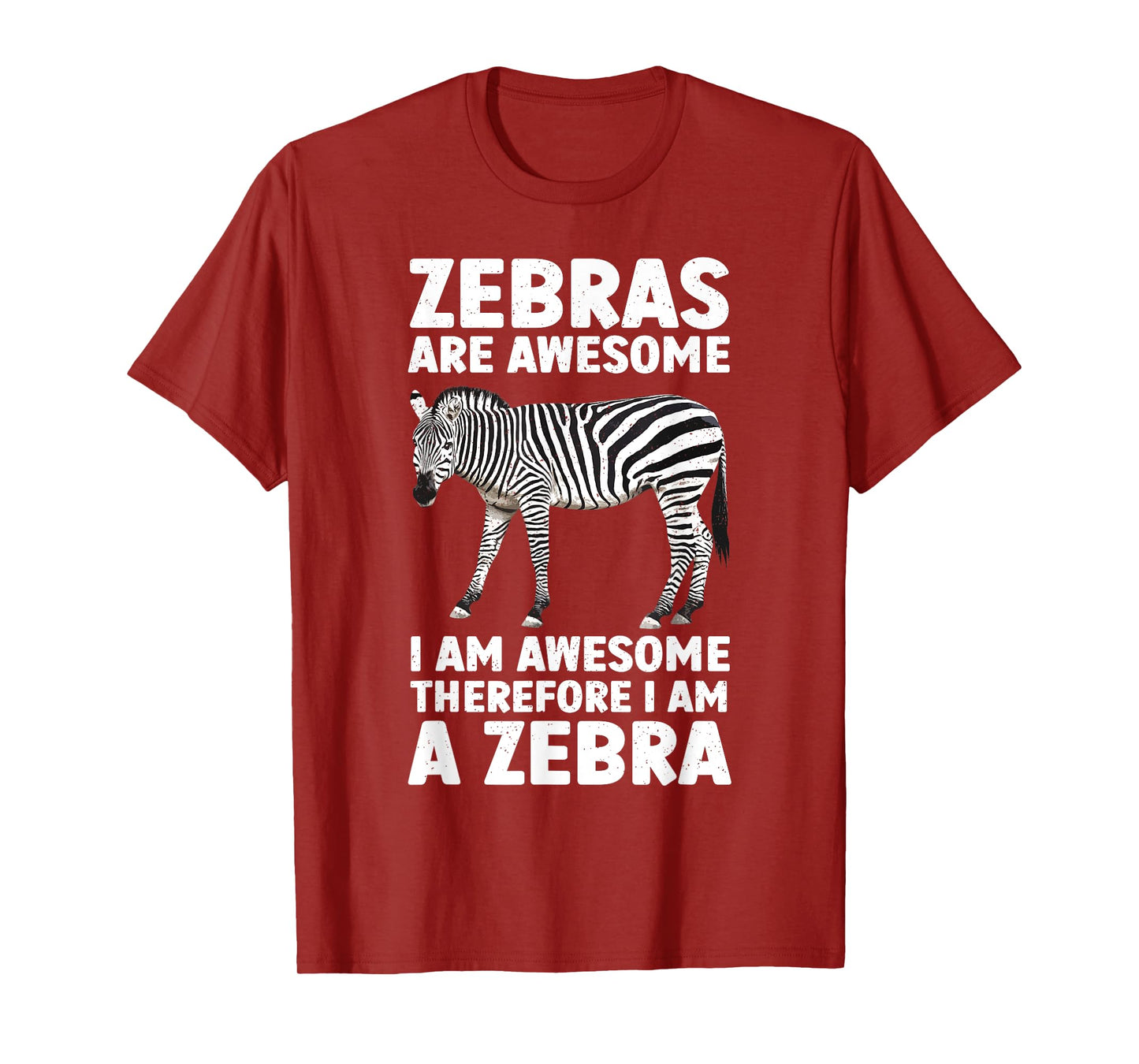 Funny Zebra Art for Men Women Kids Zebra Animal Print Zebra T-Shirt