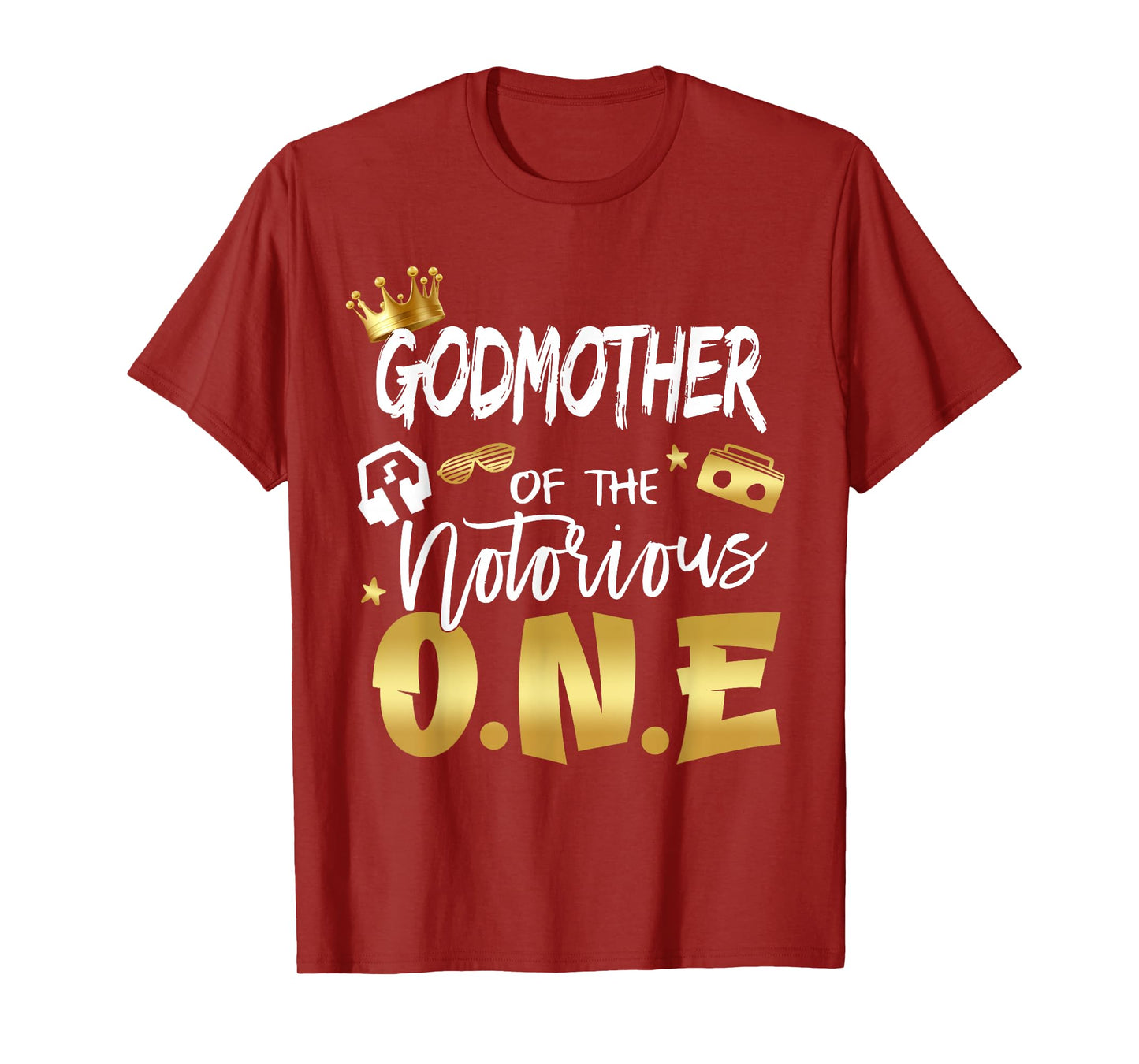 Godmother Of The Notorious One Old School 1st Birthday T-Shirt