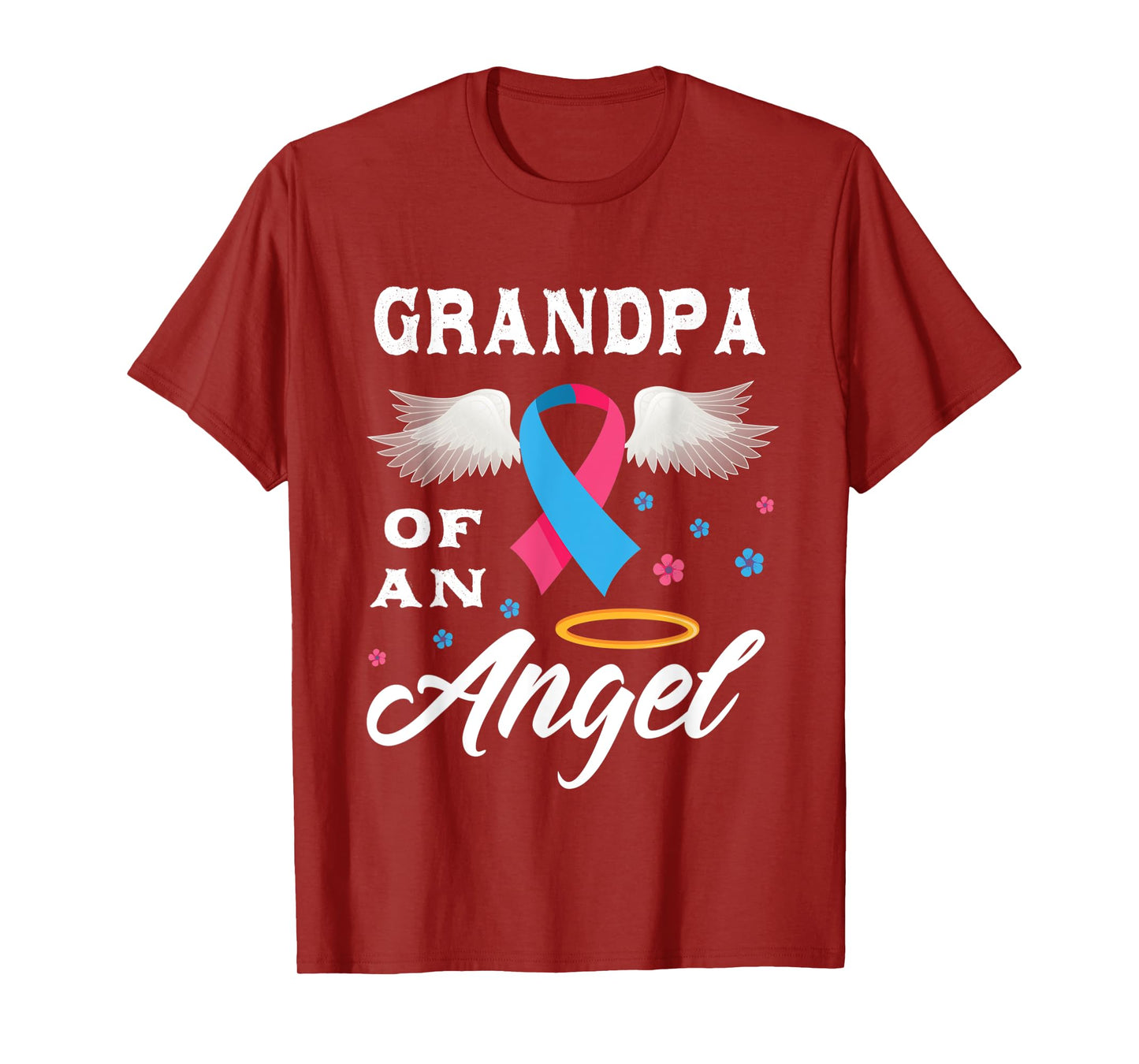 Grandpa Of An Angel Pregnancy and Infant Loss Awareness T-Shirt