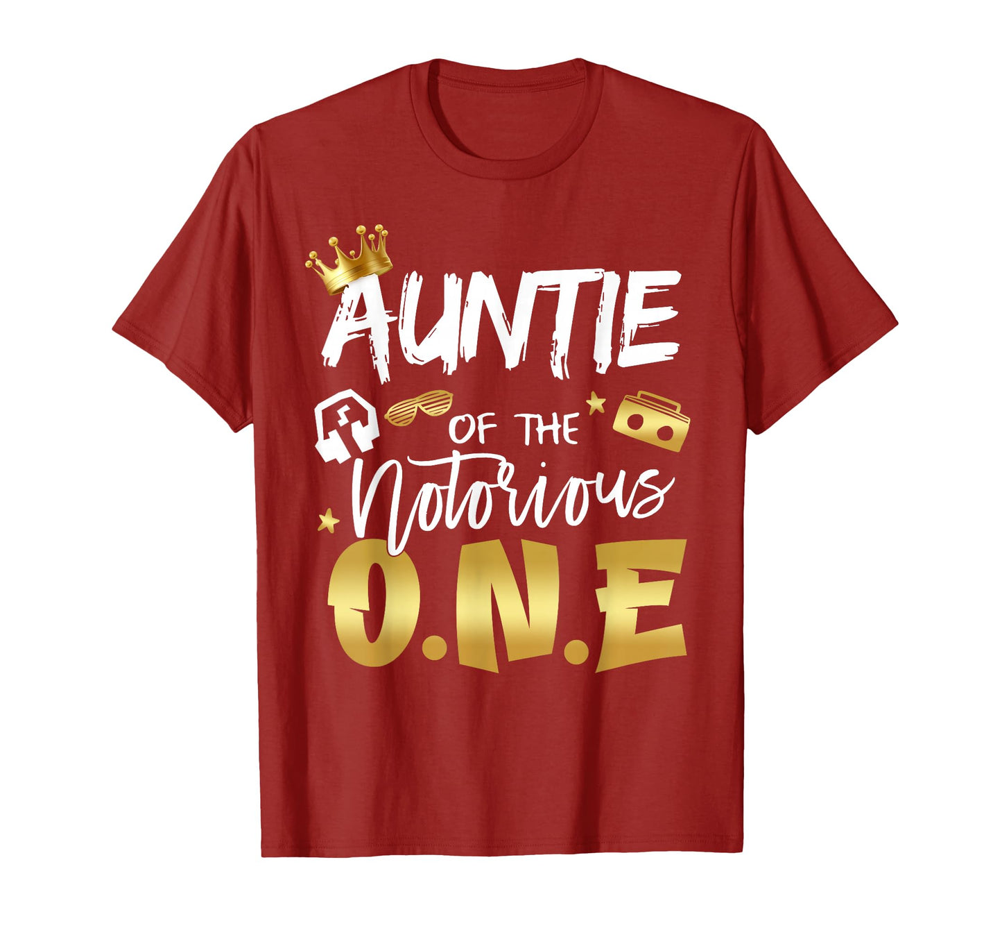 Auntie Of The Notorious One Old School Hip Hop 1st Birthday T-Shirt