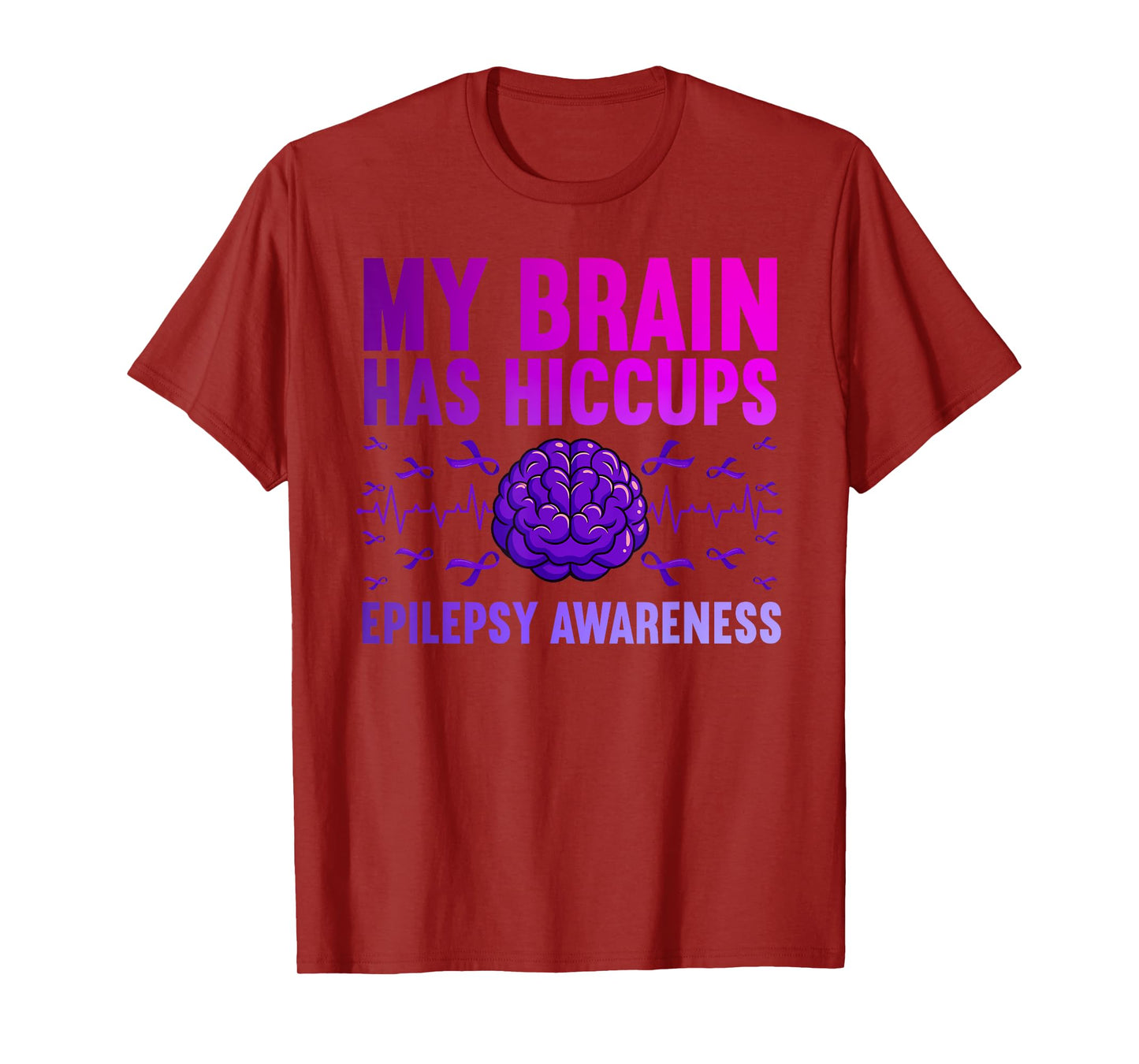 Cool Epilepsy Art For Men Women Seizure Epilepsy Awareness T-Shirt