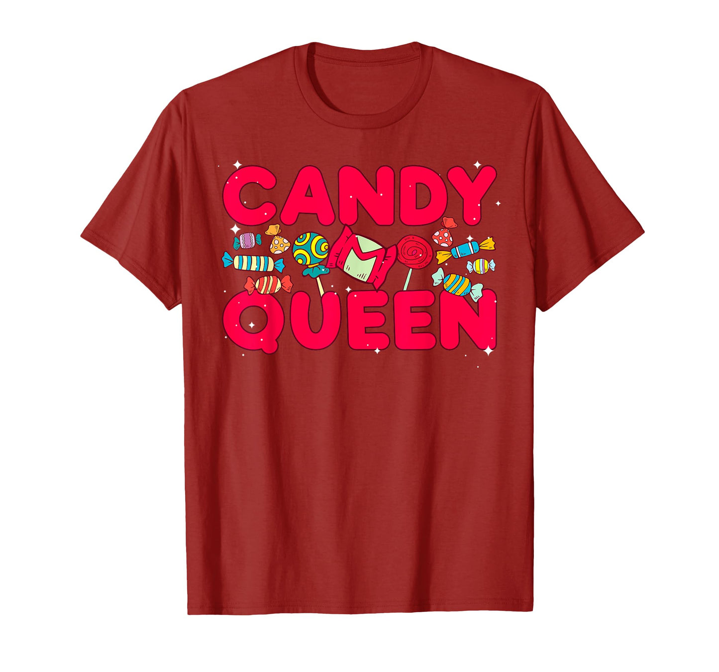 Cool Candy Queen For Women Girls Lollipop Candy Bar Candies T-Shirt