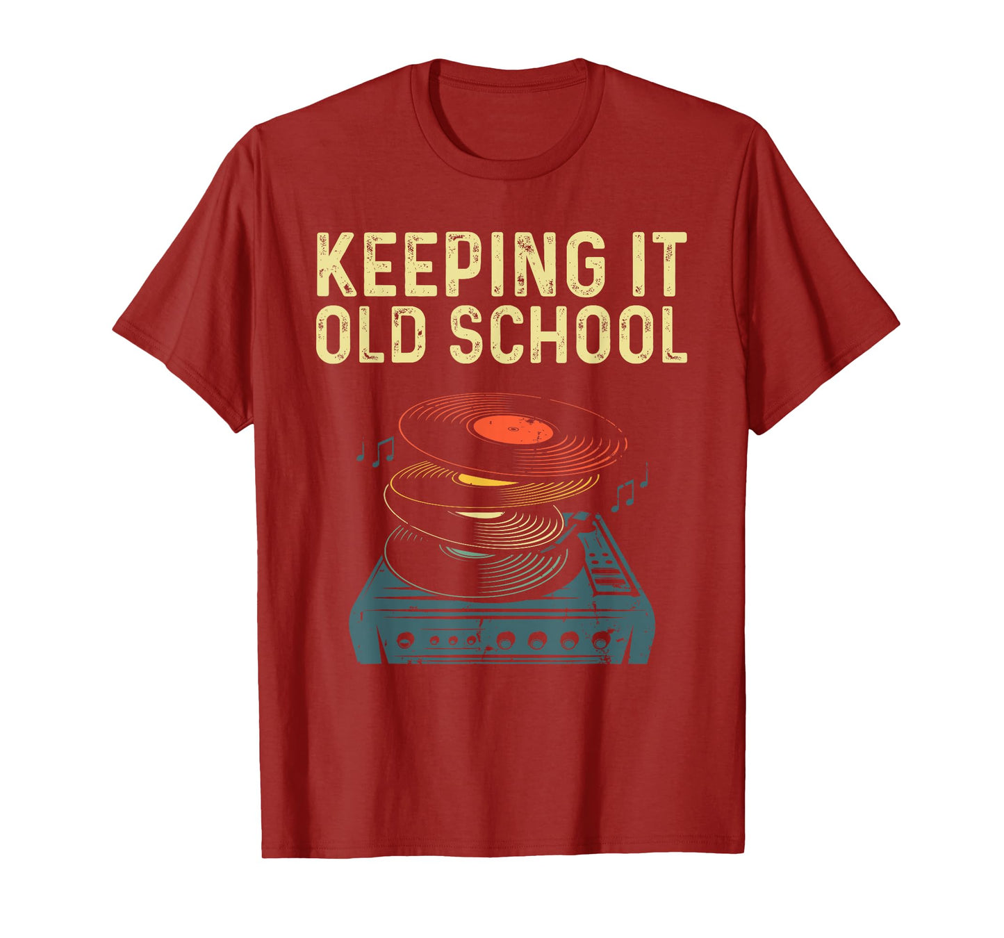 Cool Vinyl For Men Women Music Record Turntable Collecting T-Shirt