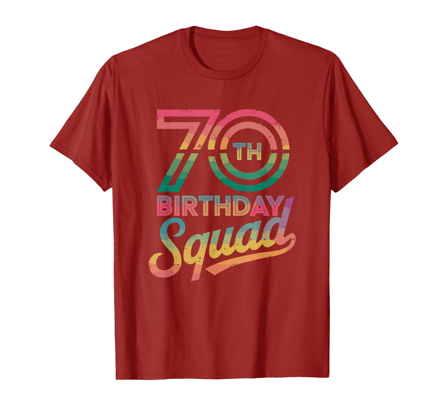 70th Birthday Squad, 70th Bday Crew T-Shirt