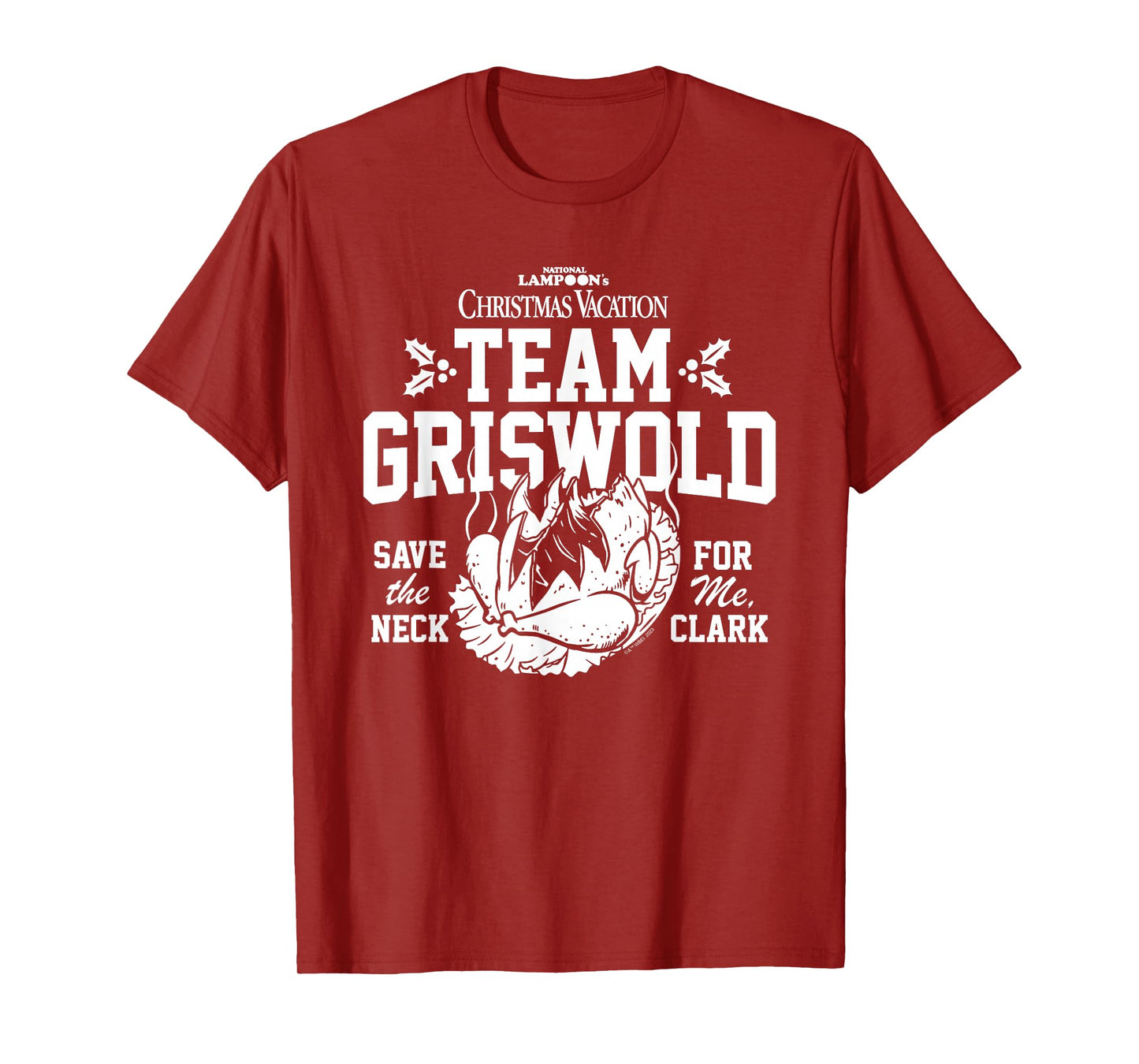 National Lampoon's Christmas Vacation Team Griswold T-Shirt - Men's Unisex Black Cotton Classic Crew Neck Short Sleeve Graphic Christmas T-Shirt - Small
