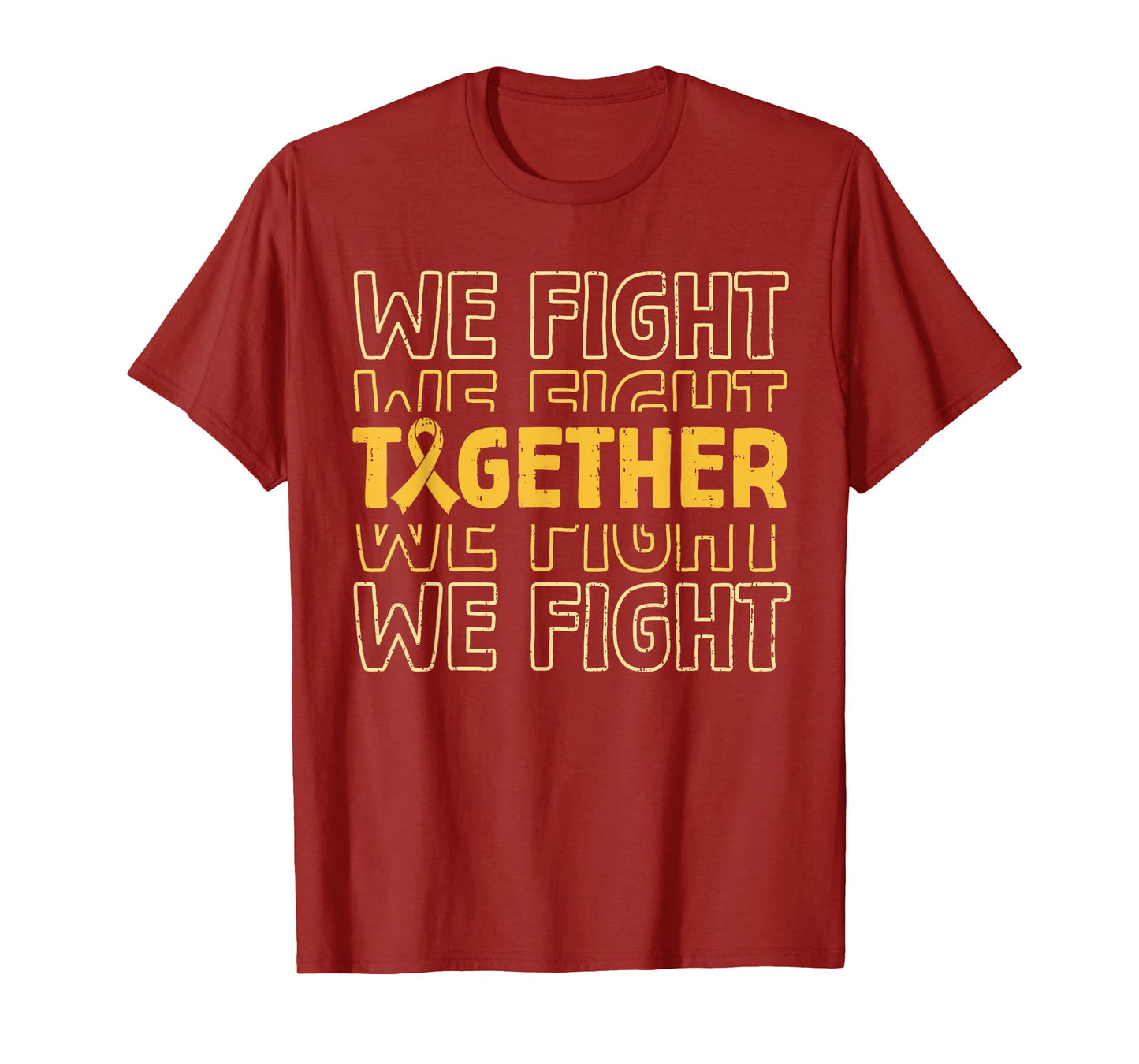 Fight Childhood Cancer Awareness Gold Ribbon Support Squad T-Shirt