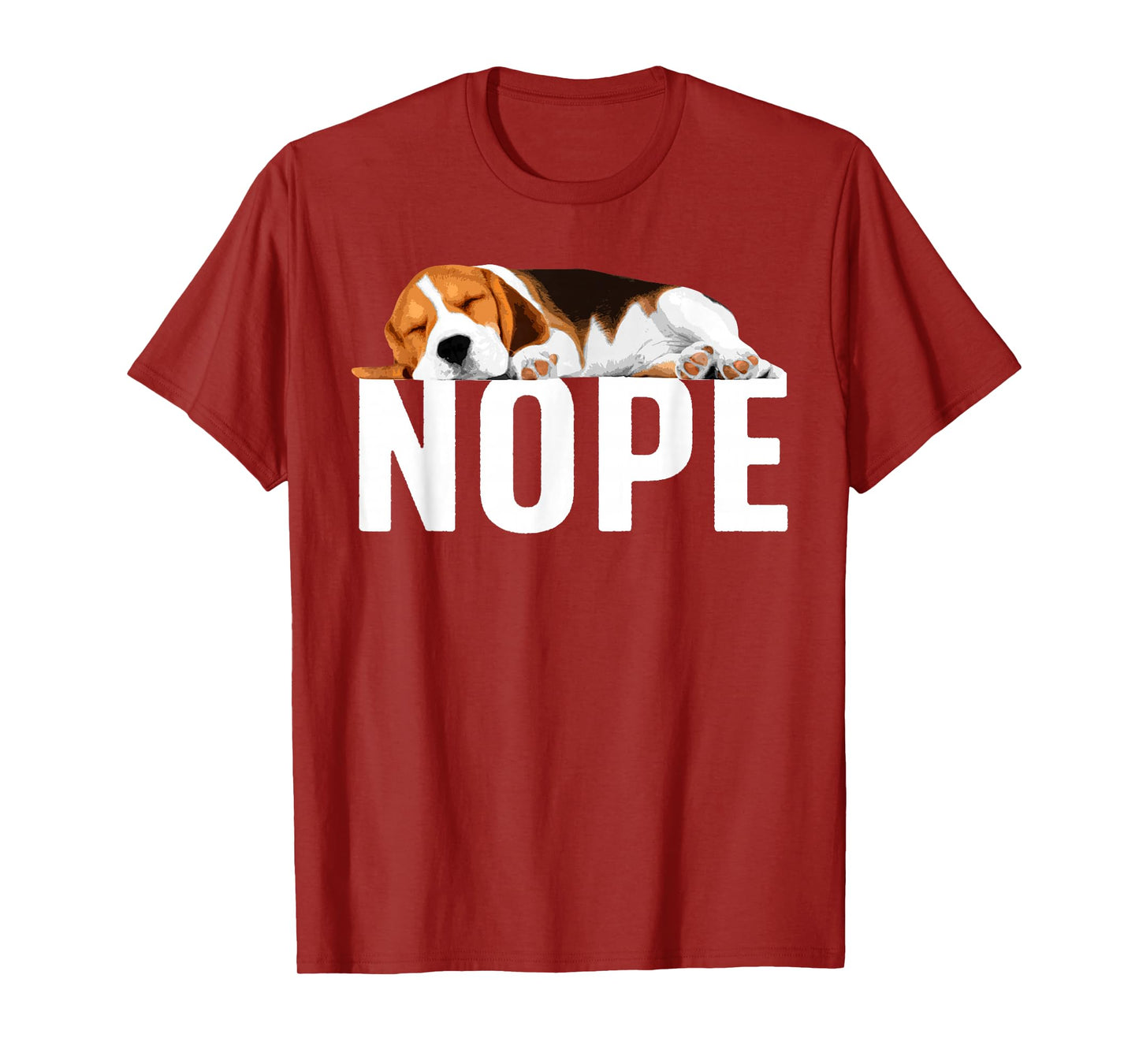 Funny Beagle Art For Men Women Nope Beagle Dog Beagle Lover T-Shirt