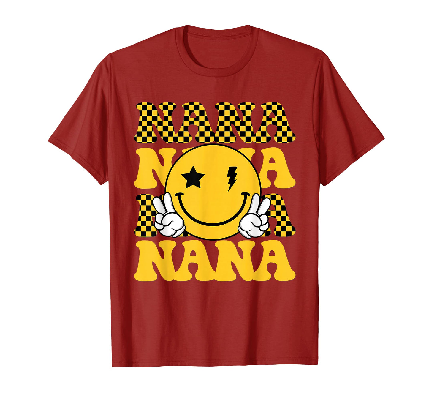 Nana One Happy Dude 1st Smile Face Birthday Family Matching T-Shirt