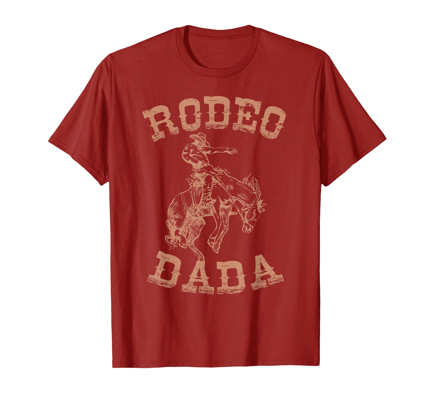 Rodeo Dada Dad Tee Western Cowboy Birthday Matching Family T-Shirt