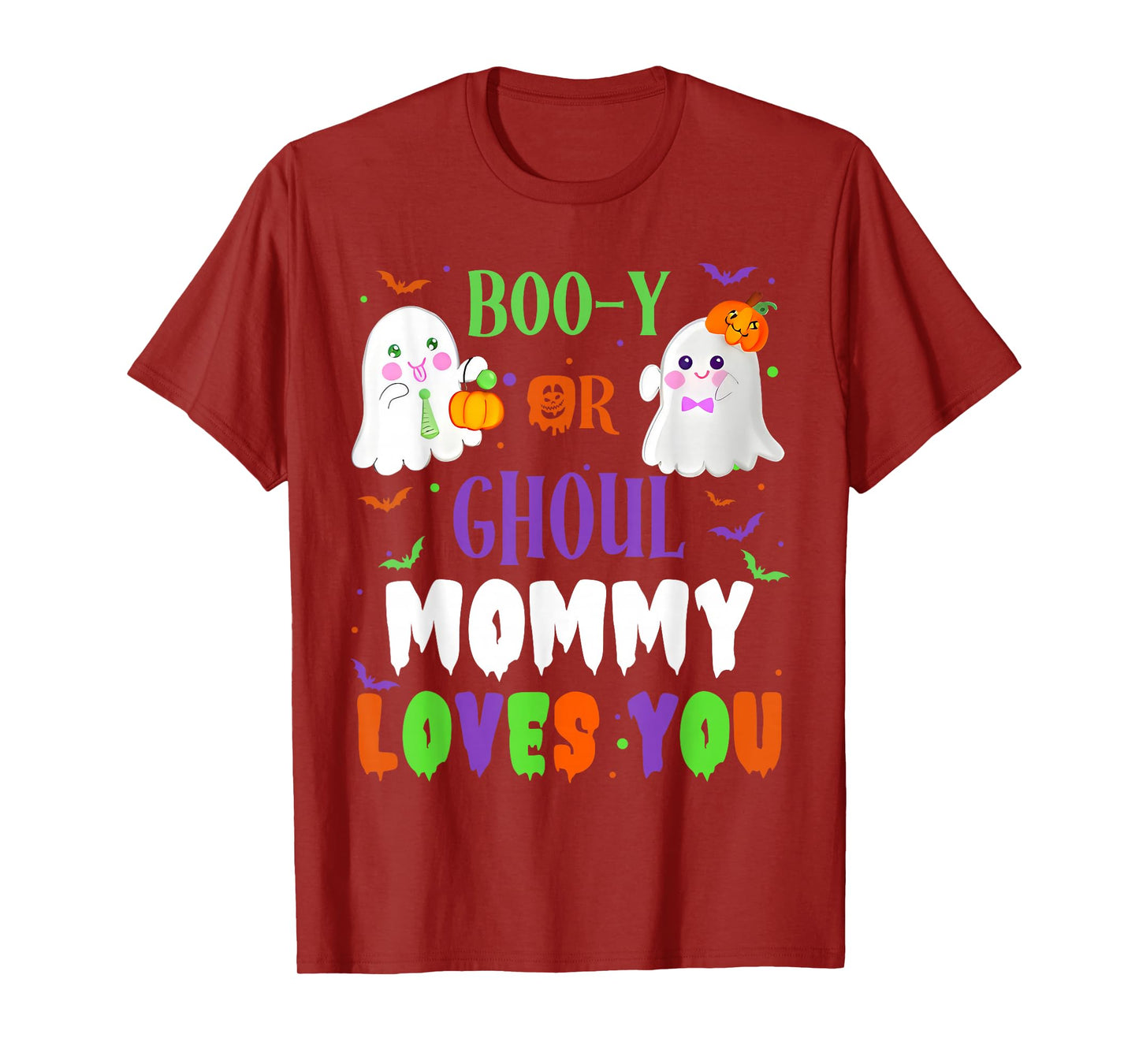 Boo-y Or Ghoul Mommy Loves You Boo Halloween Baby Gender T-Shirt