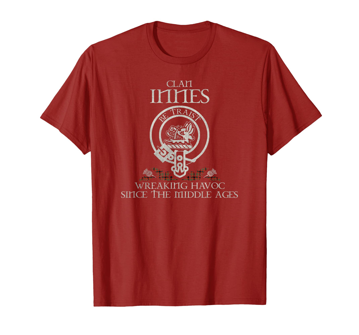 Clan Innes Crest, Surname, Scottish Heritage Vintage T-Shirt