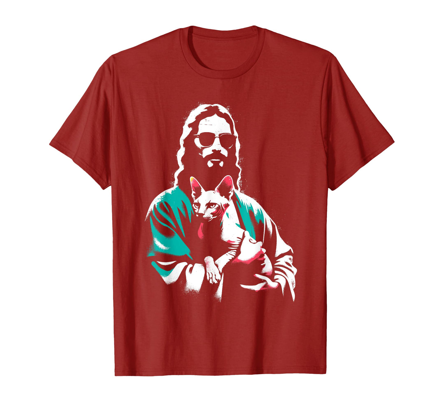 Jesus Sphynx Cat - Funny Christian Religious Sphynx Lover T-Shirt for Men Women Kids