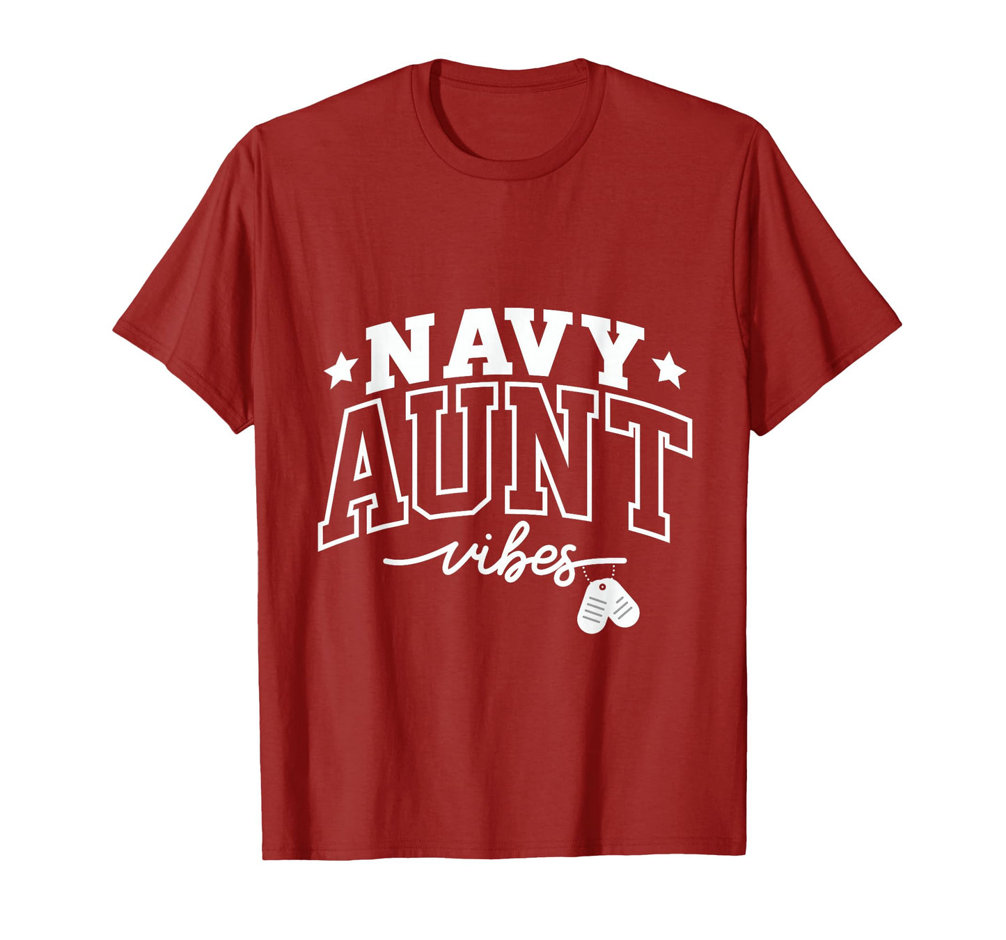 Navy Aunt Vibes: Proud Support and Strength T-Shirt