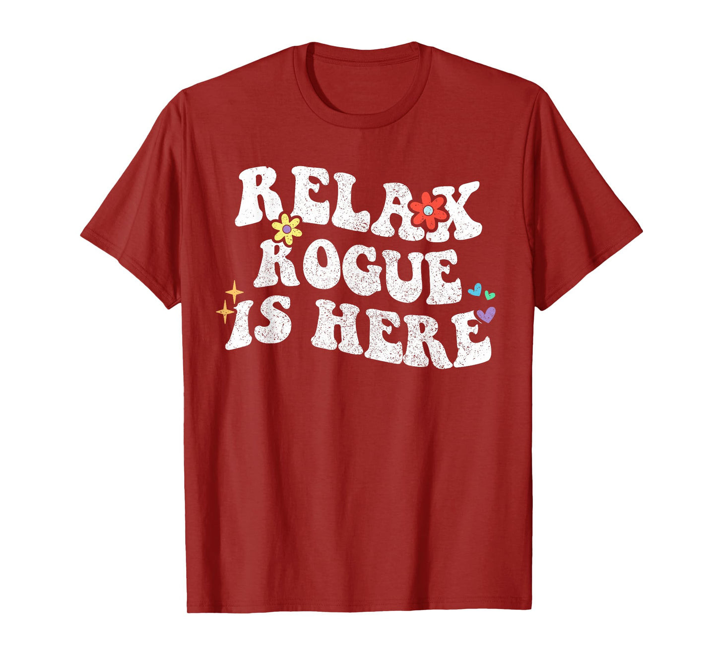Retro Groovy Relax ROGUE Is Here Funny Mother's Day Name T-Shirt