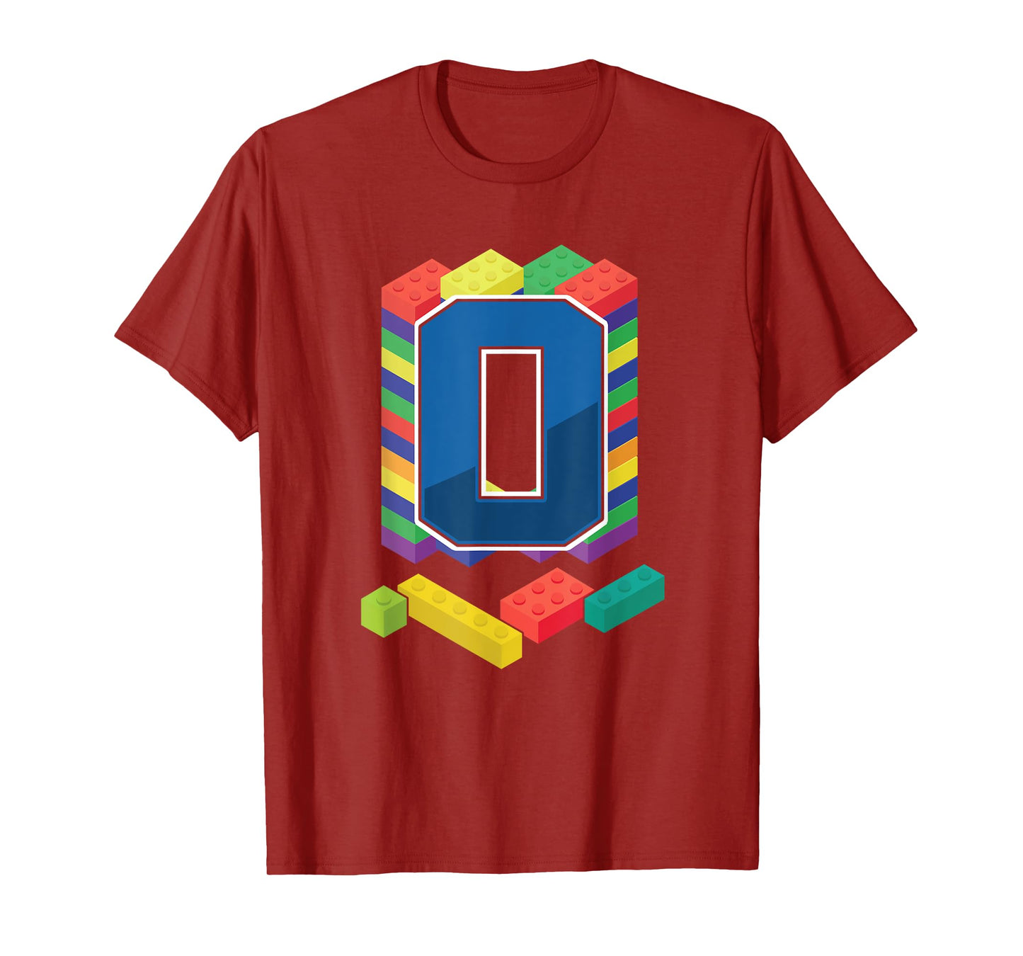 Letter O Master Builder Alphabet Last Name Building Blocks T-Shirt
