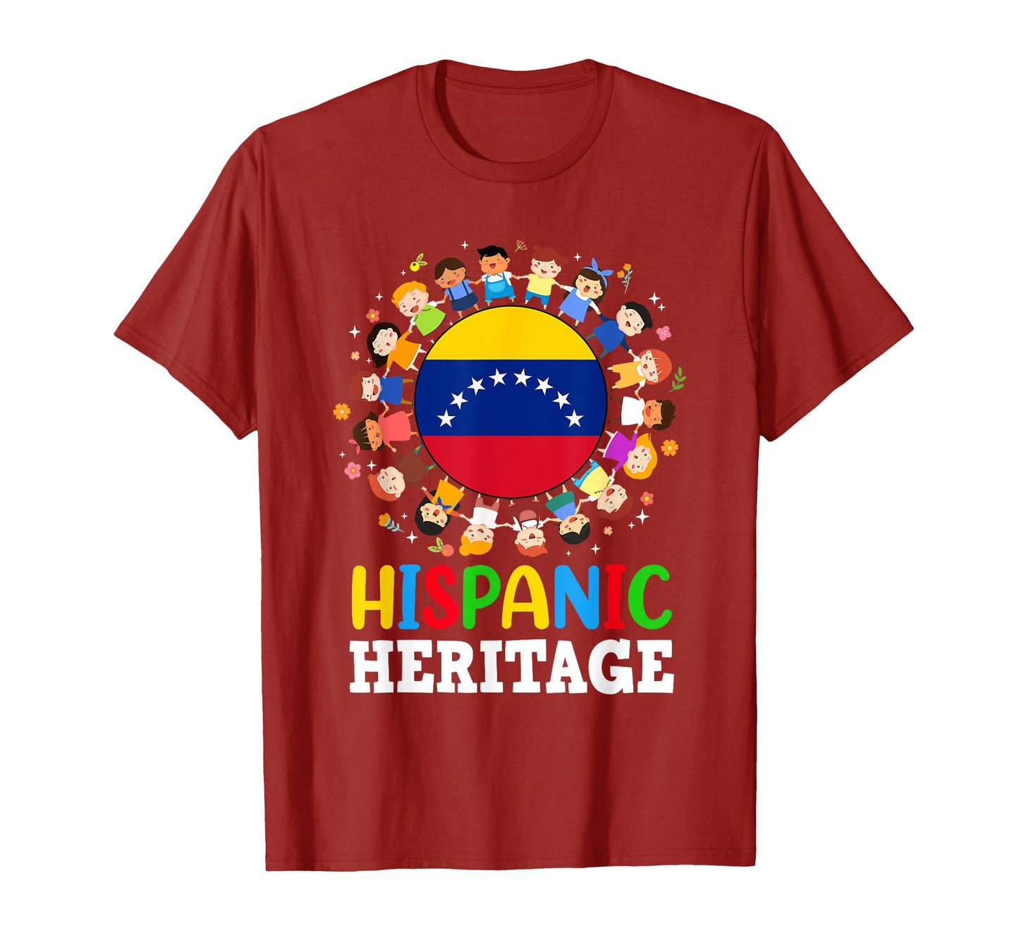 Hispanic Heritage Month Venezuelan Flag Venezuela Boys Girls T-Shirt