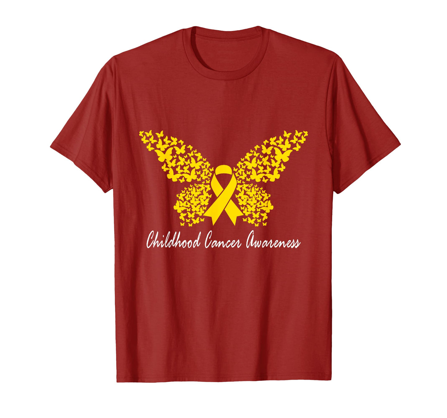 Childhood Cancer Awareness Butterfly T-Shirt