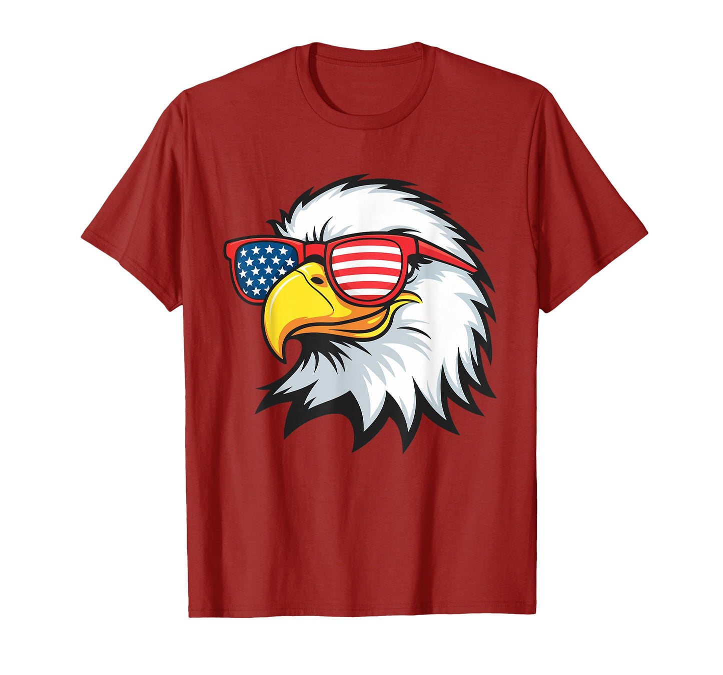 American Flag Patriotic Eagle Shirt Men Boys 4th of July T-Shirt
