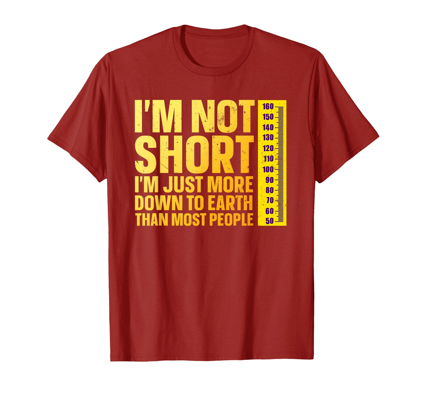 Funny Short People Art for Men Women Short People Short Girl T-Shirt