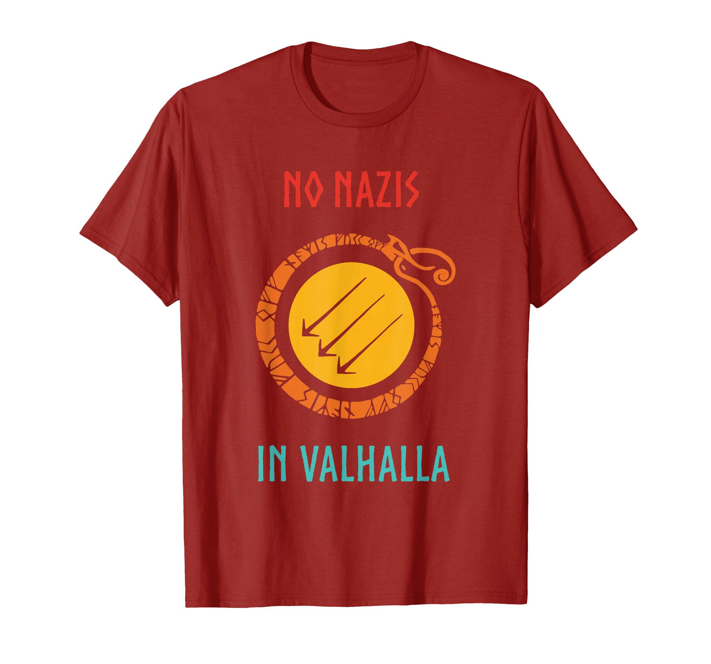 No Nazis in Valhalla Funny Vintage Apparel Black Unisex Kids T-Shirt