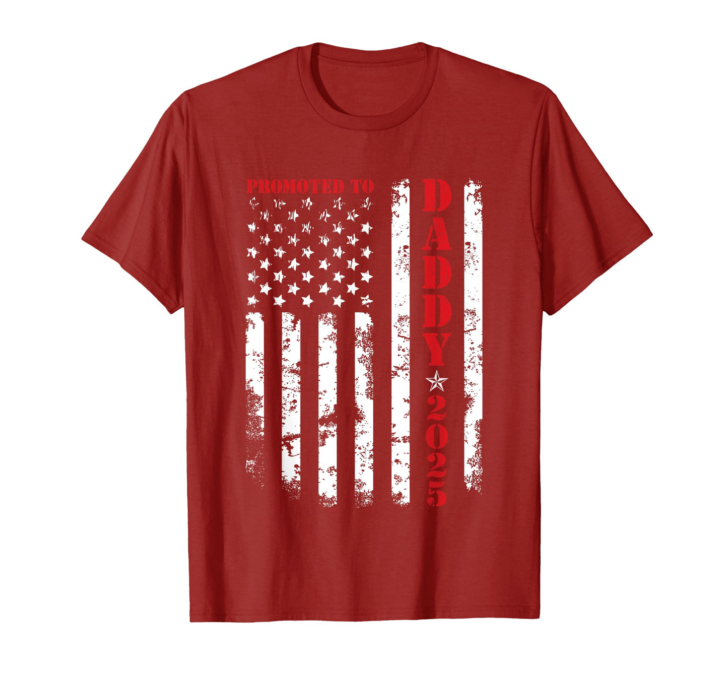 Promoted To Daddy Est 2025 New Dad, First-Time Dad Patriotic T-Shirt for Women Men